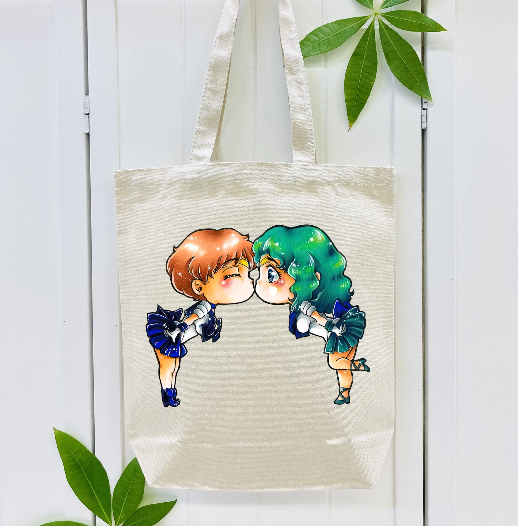 美少女戦士セーラームーン 天王はるか Sailor Moon Tenoh Haruka 縦型キャンバス生地手提げバッグ　トートバッグ