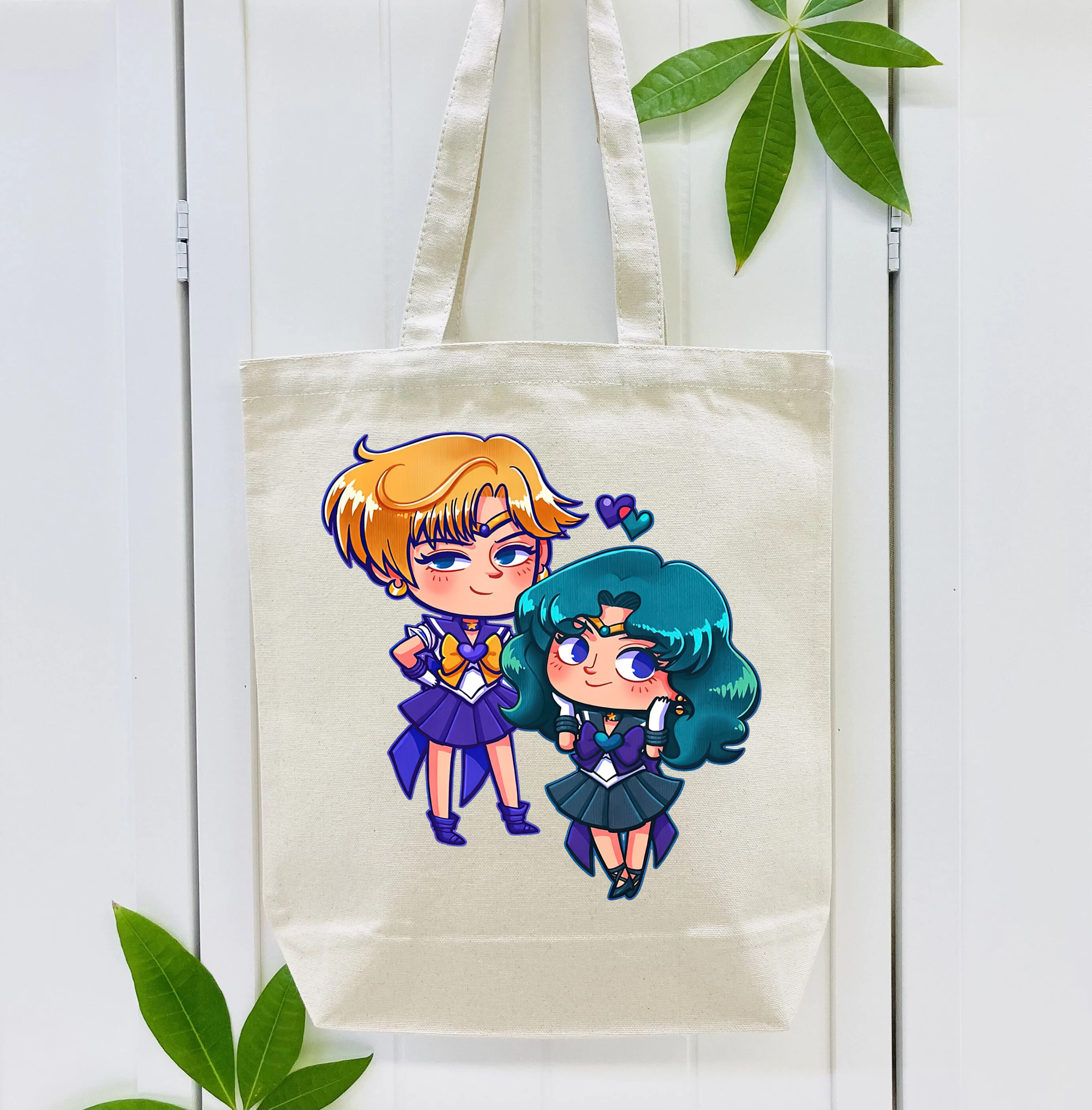 美少女戦士セーラームーン 天王はるか Sailor Moon Tenoh Haruka 縦型キャンバス生地手提げバッグ　トートバッグ