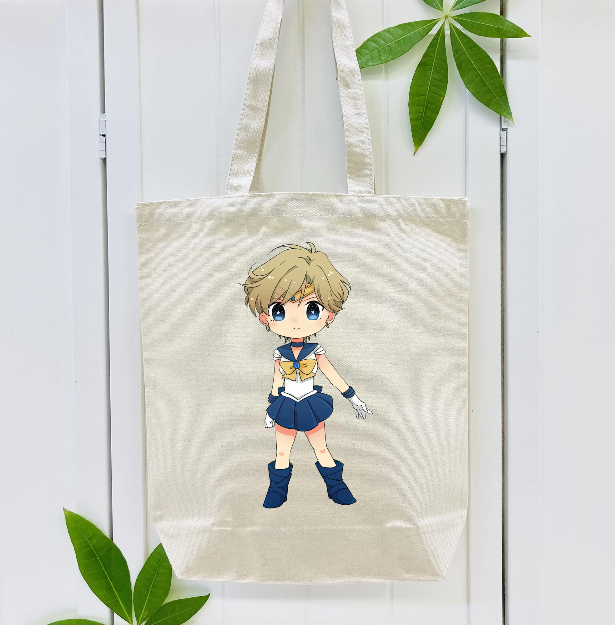 美少女戦士セーラームーン 天王はるか Sailor Moon Tenoh Haruka 縦型キャンバス生地手提げバッグ　トートバッグ