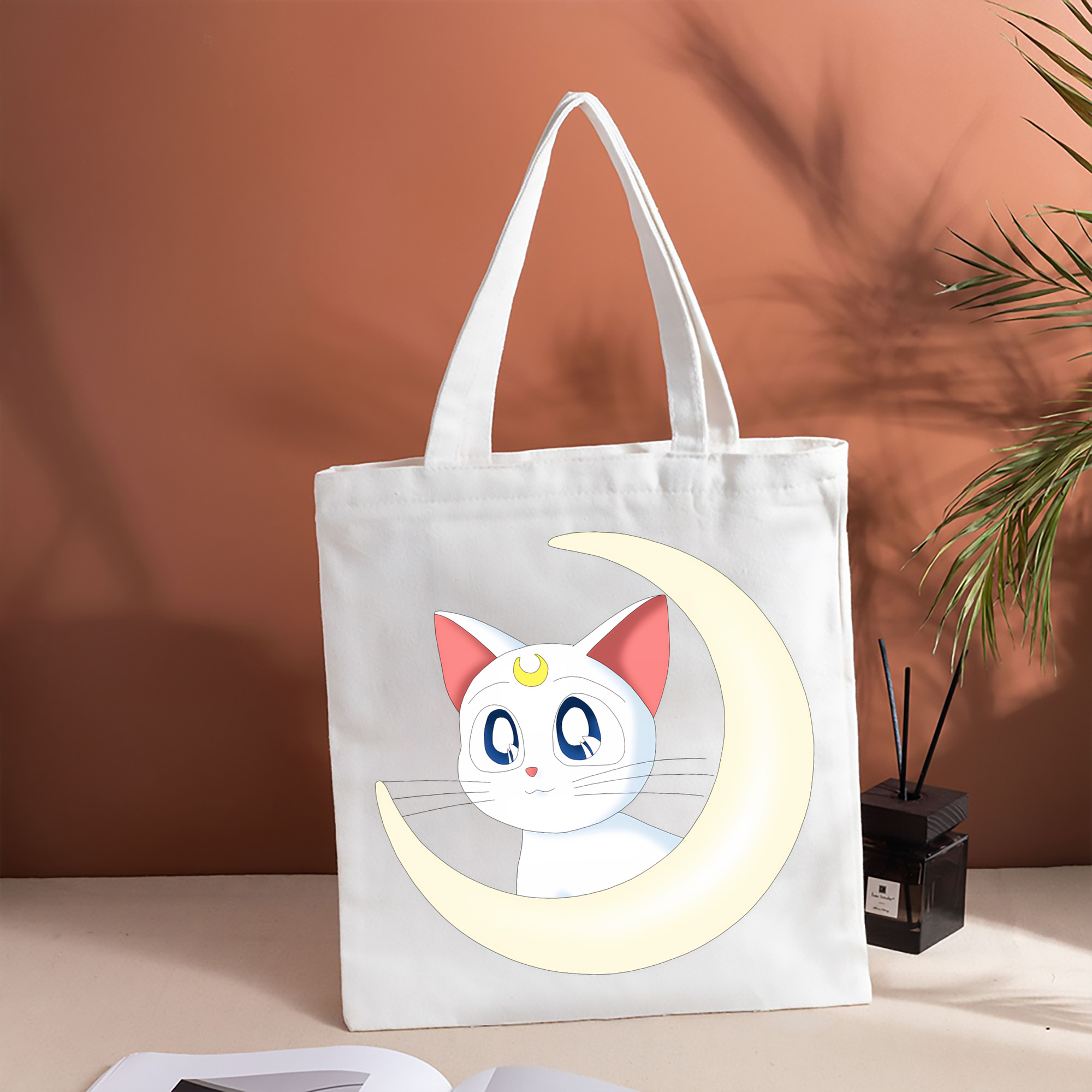 美少女戦士セーラームーン Sailor Moon 縦型キャンバス生地手提げバッグ　トートバッグ