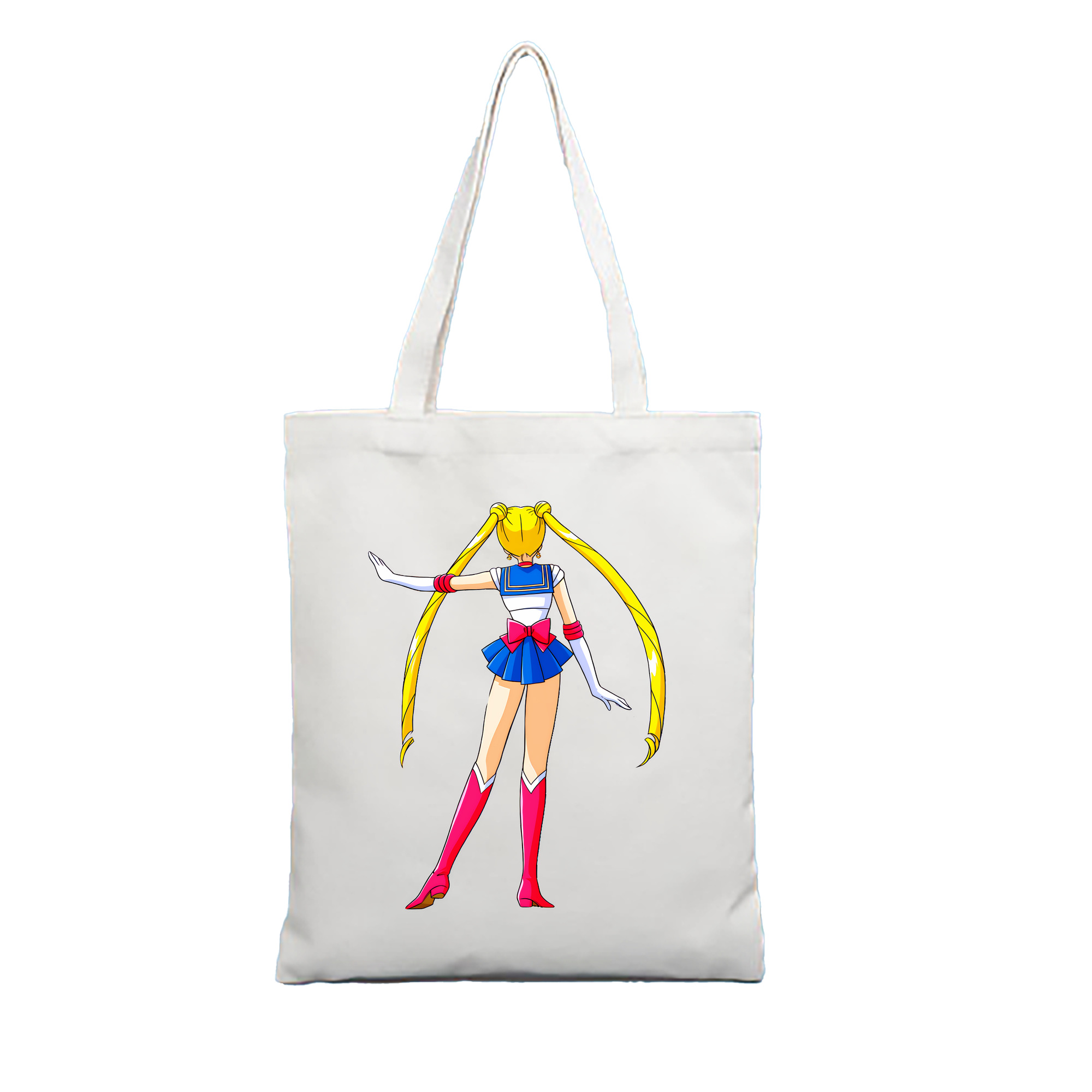 （画像用） 美少女戦士セーラームーン 月野 うさぎ つきの うさぎ Sailor Moon Tsukino Usagi 縦型キャンバス生地手提げバッグ　トートバッグ