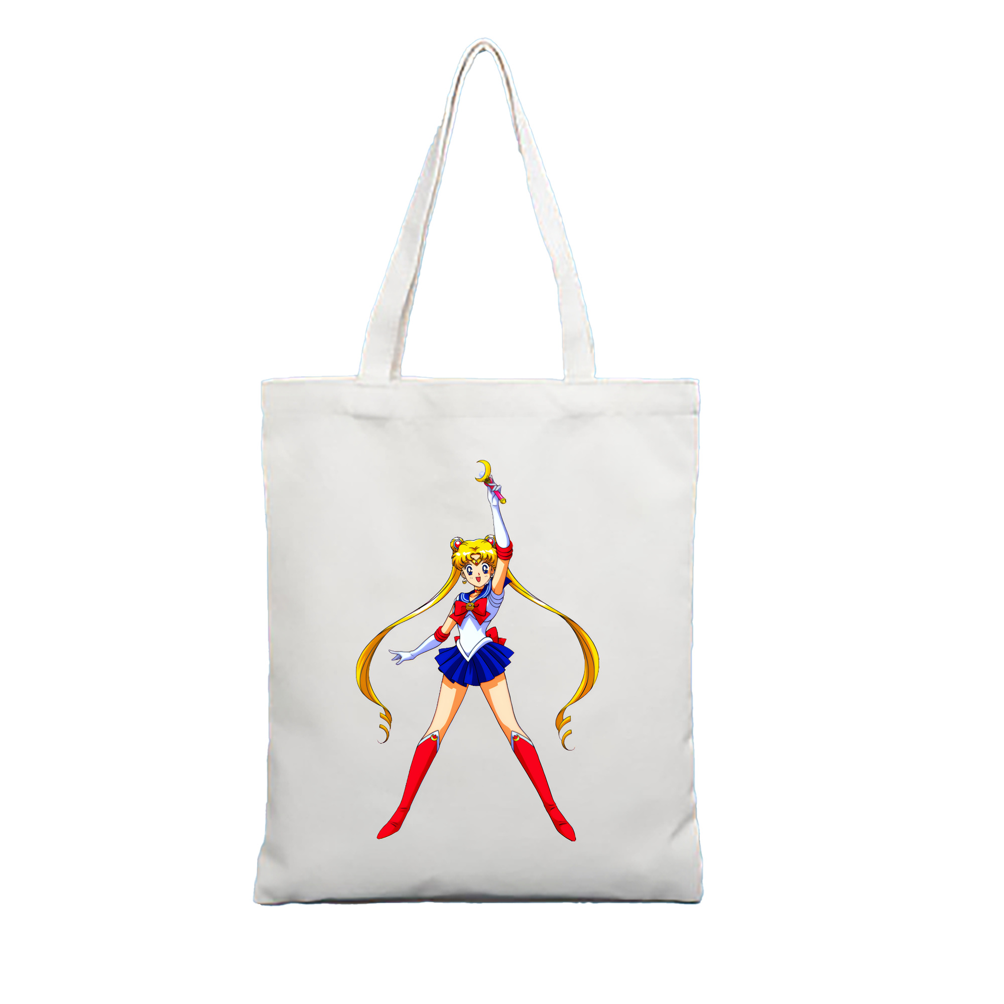 （画像用） 美少女戦士セーラームーン 月野 うさぎ つきの うさぎ Sailor Moon Tsukino Usagi 縦型キャンバス生地手提げバッグ　トートバッグ