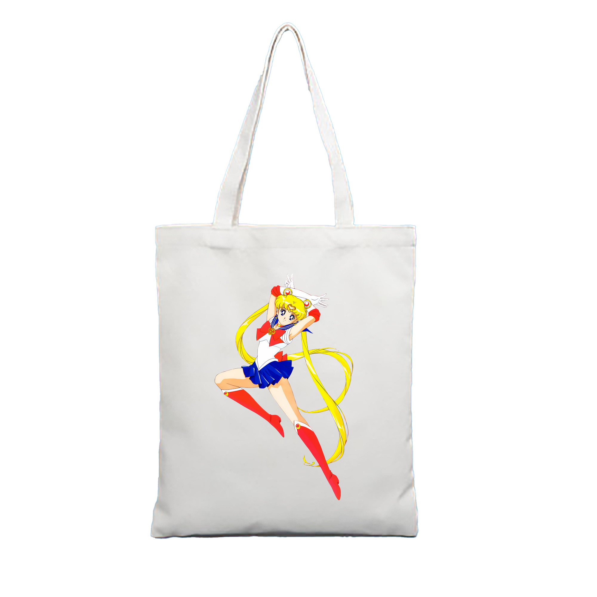 （画像用） 美少女戦士セーラームーン 月野 うさぎ つきの うさぎ Sailor Moon Tsukino Usagi 縦型キャンバス生地手提げバッグ　トートバッグ