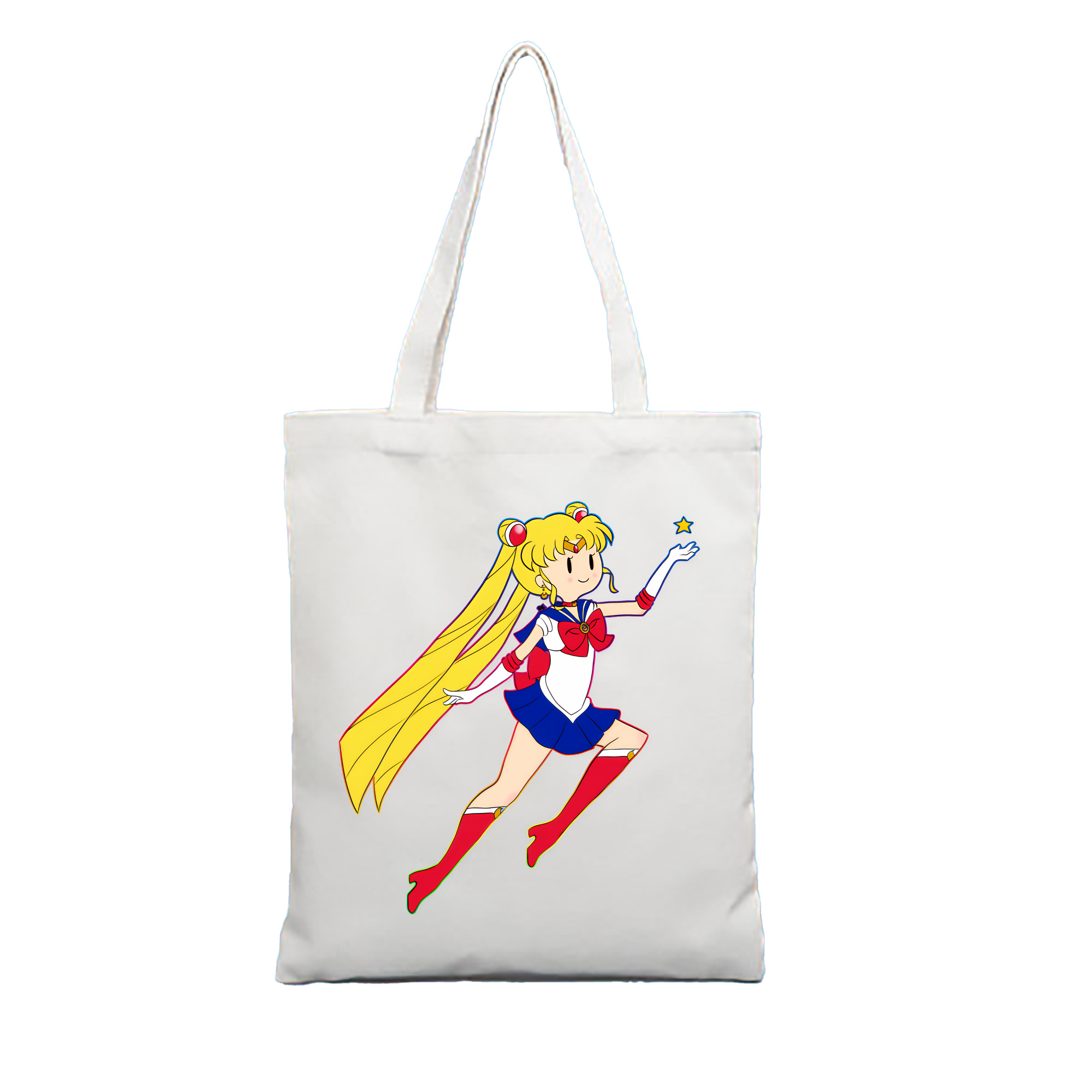 （画像用） 美少女戦士セーラームーン 月野 うさぎ つきの うさぎ Sailor Moon Tsukino Usagi 縦型キャンバス生地手提げバッグ　トートバッグ