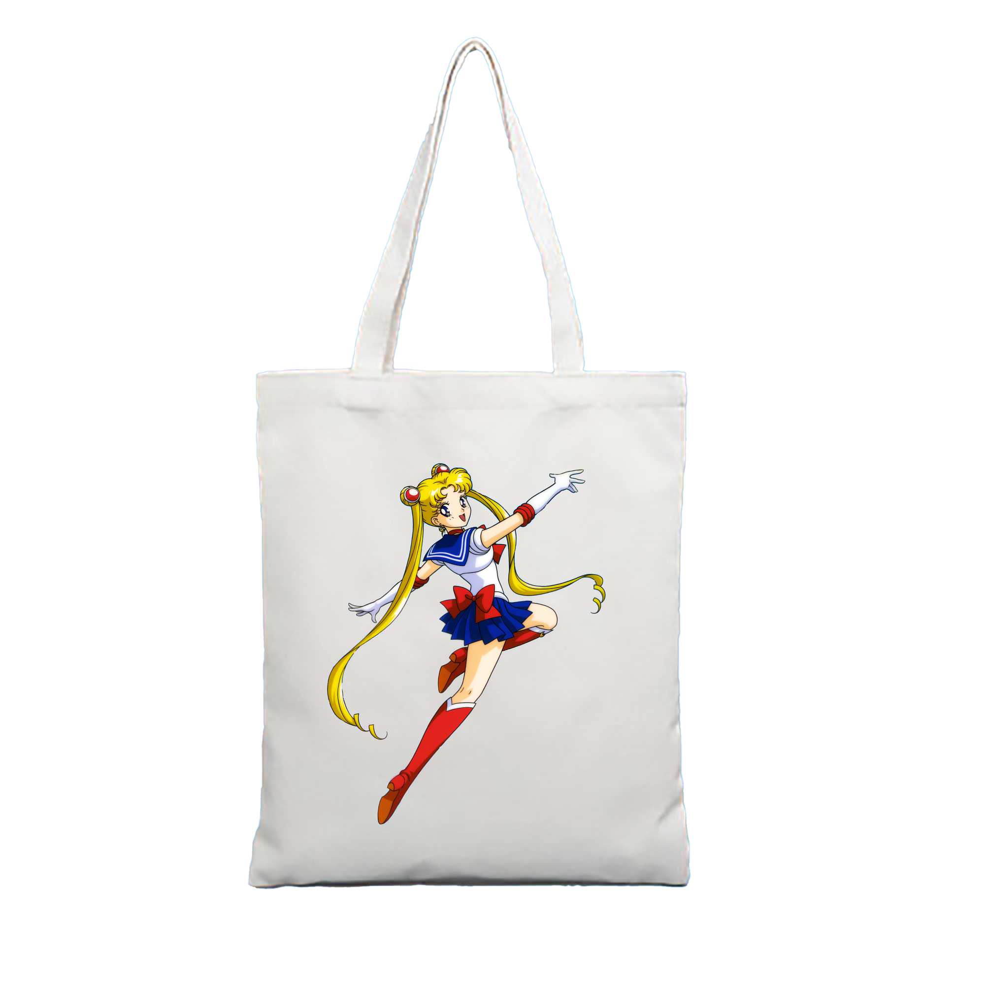 （画像用） 美少女戦士セーラームーン 月野 うさぎ つきの うさぎ Sailor Moon Tsukino Usagi 縦型キャンバス生地手提げバッグ　トートバッグ