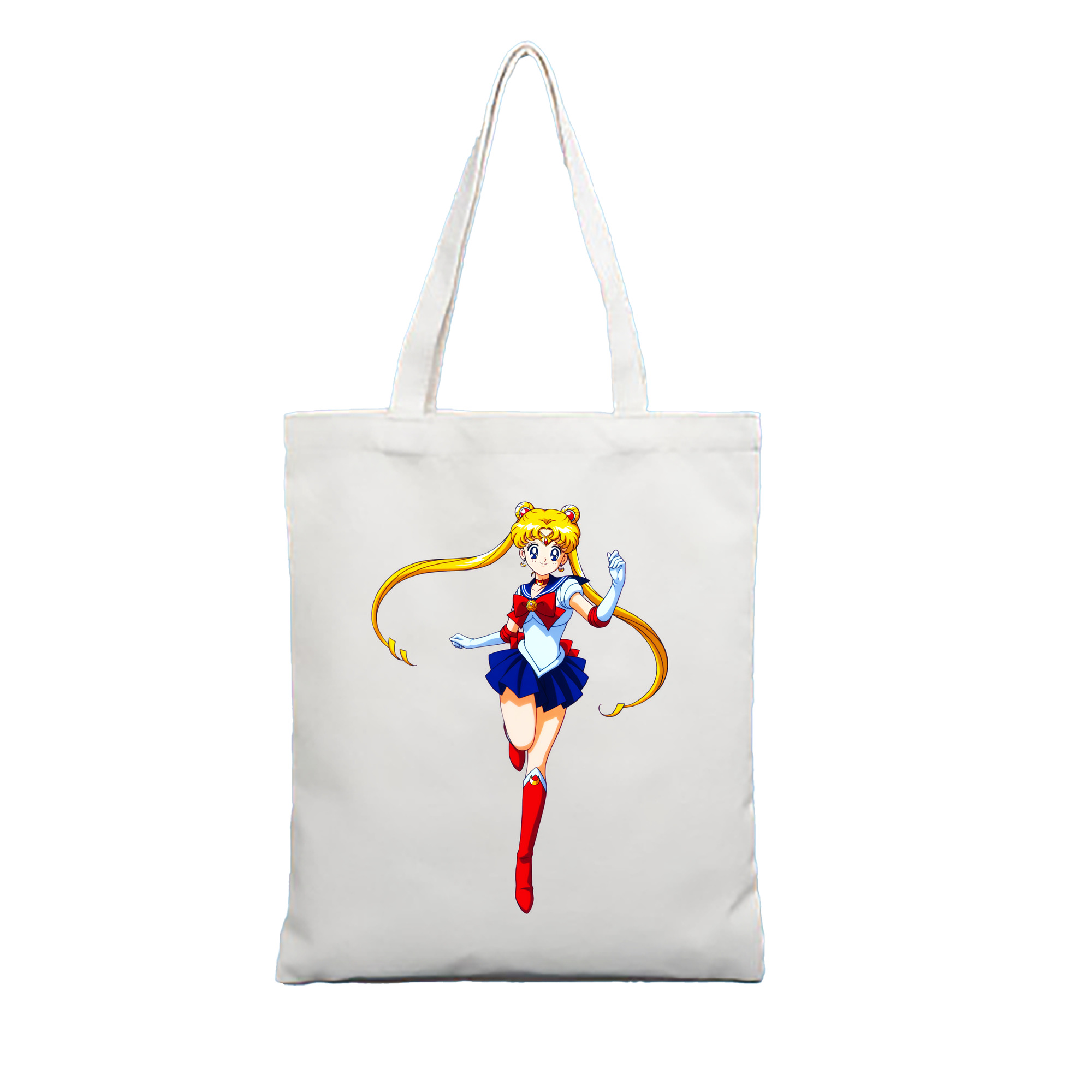 （画像用） 美少女戦士セーラームーン 月野 うさぎ つきの うさぎ Sailor Moon Tsukino Usagi 縦型キャンバス生地手提げバッグ　トートバッグ