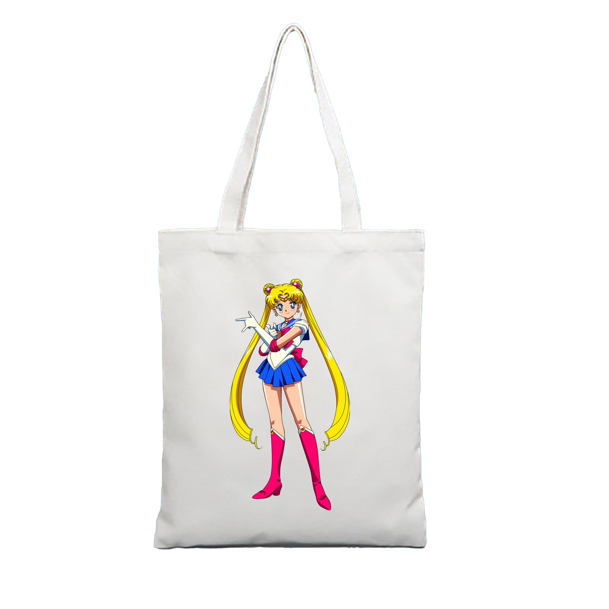 （画像用） 美少女戦士セーラームーン 月野 うさぎ つきの うさぎ Sailor Moon Tsukino Usagi 縦型キャンバス生地手提げバッグ　トートバッグ
