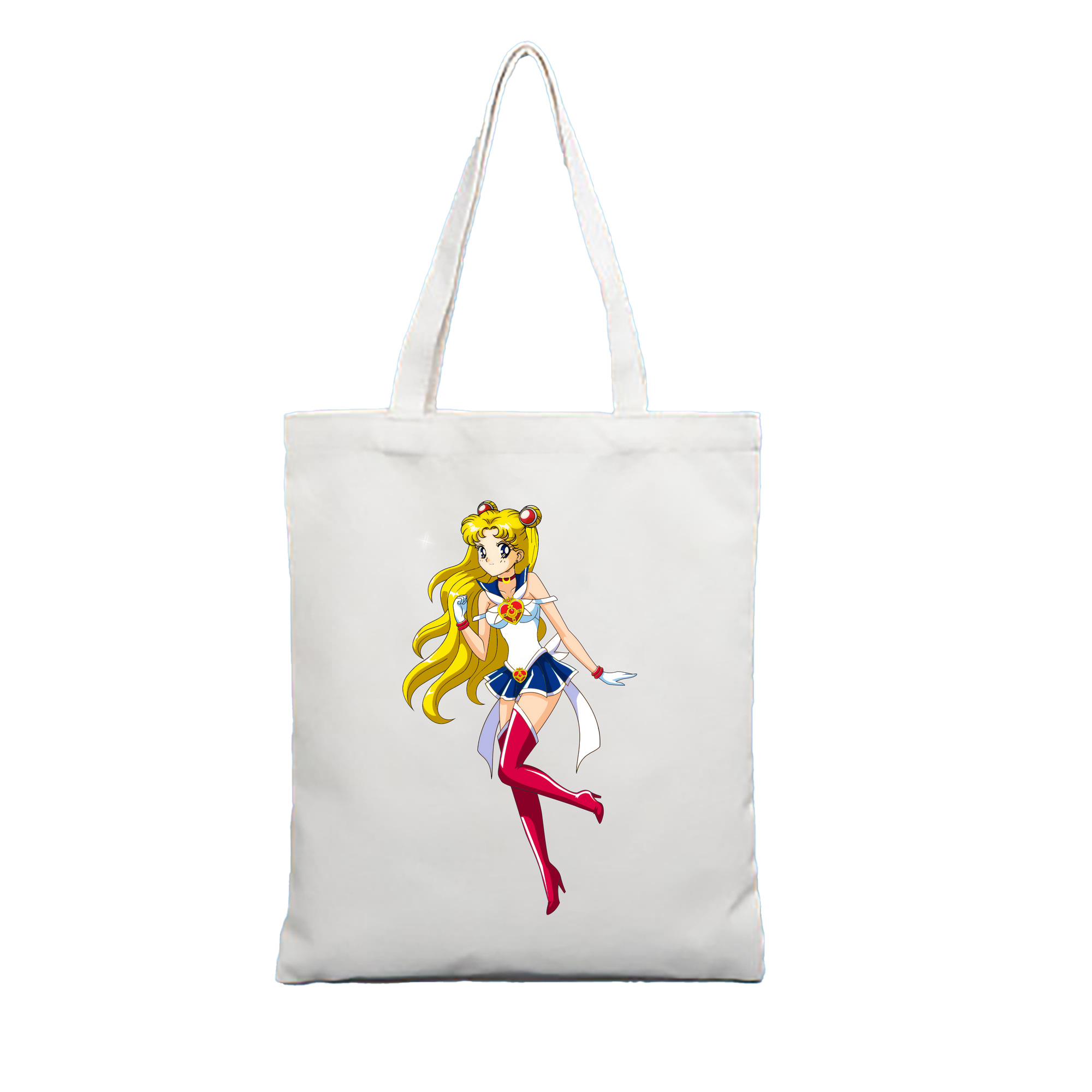 （画像用） 美少女戦士セーラームーン 月野 うさぎ つきの うさぎ Sailor Moon Tsukino Usagi 縦型キャンバス生地手提げバッグ　トートバッグ