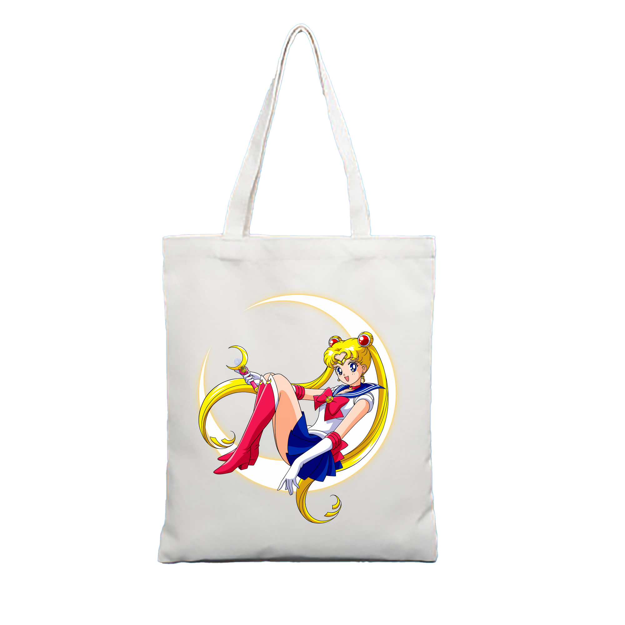 （画像用） 美少女戦士セーラームーン 月野 うさぎ つきの うさぎ Sailor Moon Tsukino Usagi 縦型キャンバス生地手提げバッグ　トートバッグ