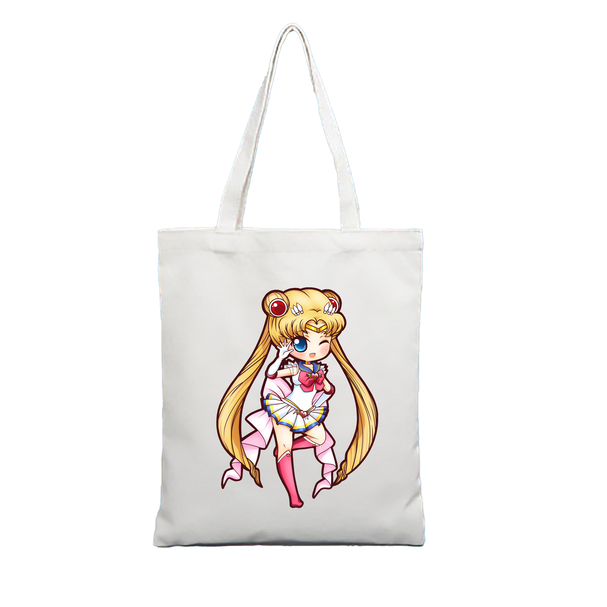 （画像用） 美少女戦士セーラームーン 月野 うさぎ つきの うさぎ Sailor Moon Tsukino Usagi 縦型キャンバス生地手提げバッグ　トートバッグ
