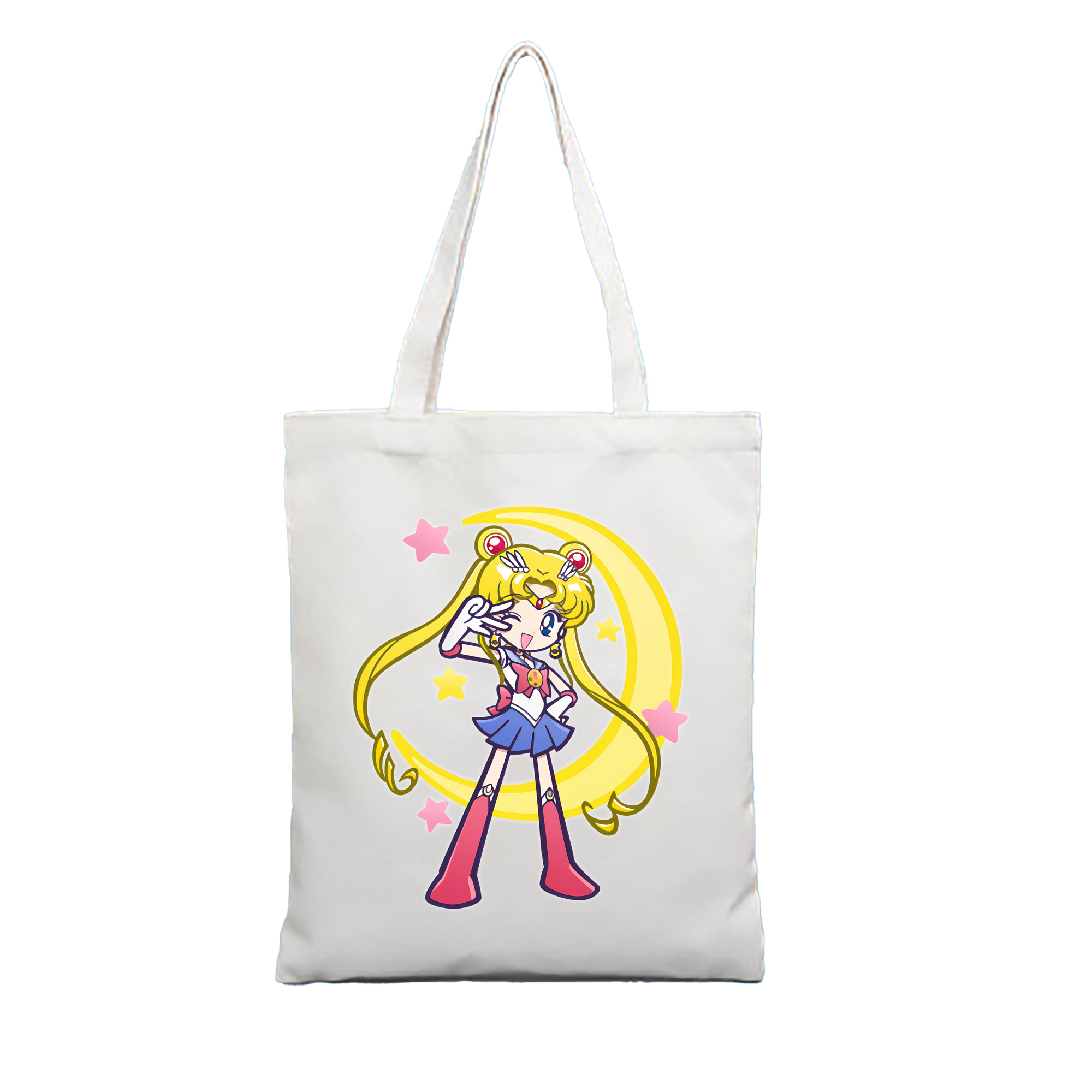 （画像用） 美少女戦士セーラームーン 月野 うさぎ つきの うさぎ Sailor Moon Tsukino Usagi 縦型キャンバス生地手提げバッグ　トートバッグ