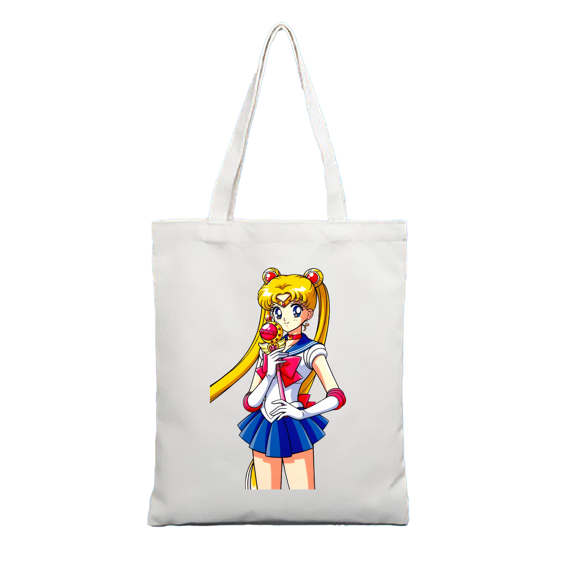 （画像用） 美少女戦士セーラームーン 月野 うさぎ つきの うさぎ Sailor Moon Tsukino Usagi 縦型キャンバス生地手提げバッグ　トートバッグ