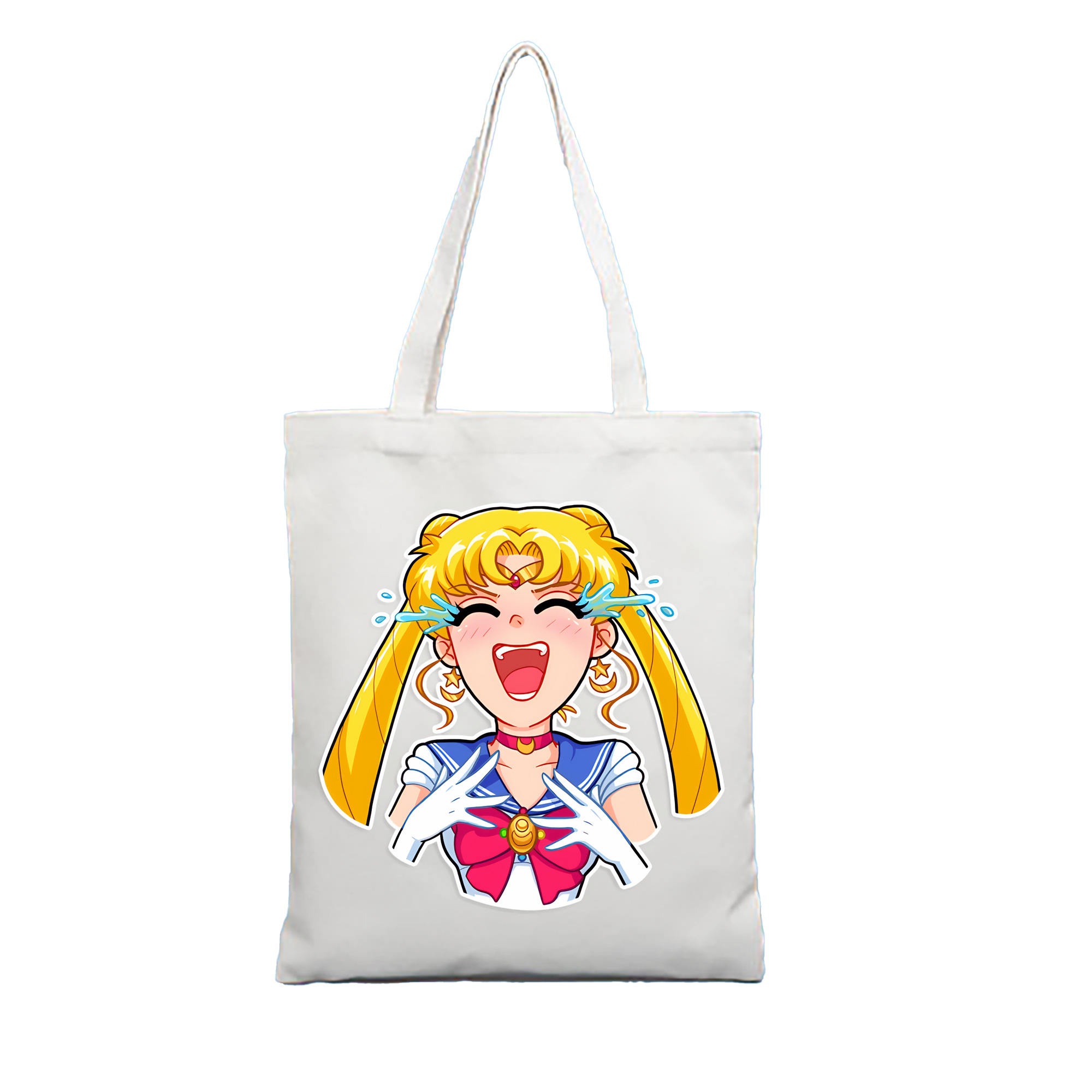 （画像用） 美少女戦士セーラームーン 月野 うさぎ つきの うさぎ Sailor Moon Tsukino Usagi 縦型キャンバス生地手提げバッグ　トートバッグ