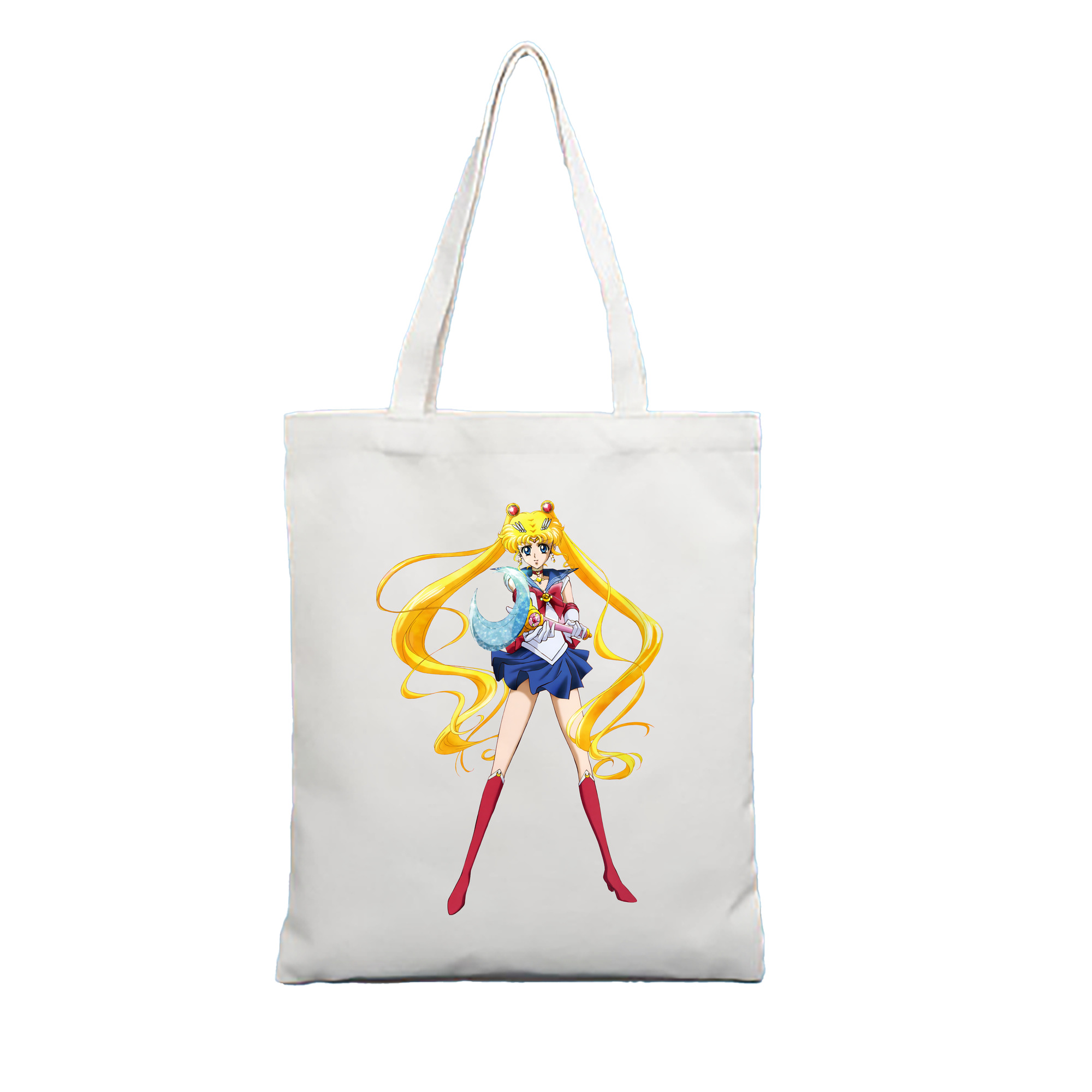 （画像用） 美少女戦士セーラームーン 月野 うさぎ つきの うさぎ Sailor Moon Tsukino Usagi 縦型キャンバス生地手提げバッグ　トートバッグ