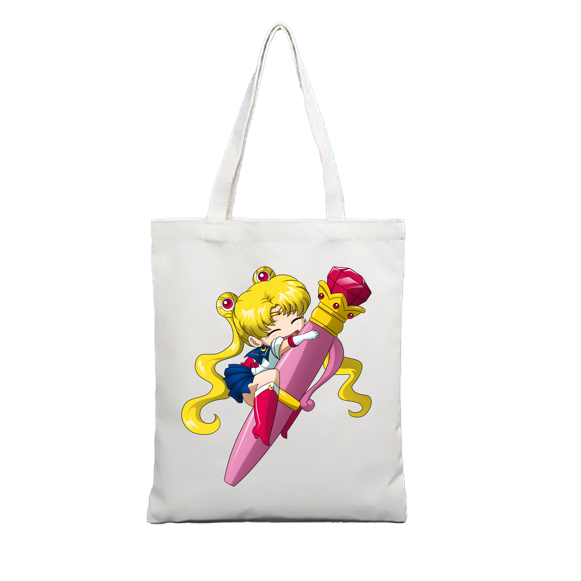 （画像用） 美少女戦士セーラームーン 月野 うさぎ つきの うさぎ Sailor Moon Tsukino Usagi 縦型キャンバス生地手提げバッグ　トートバッグ