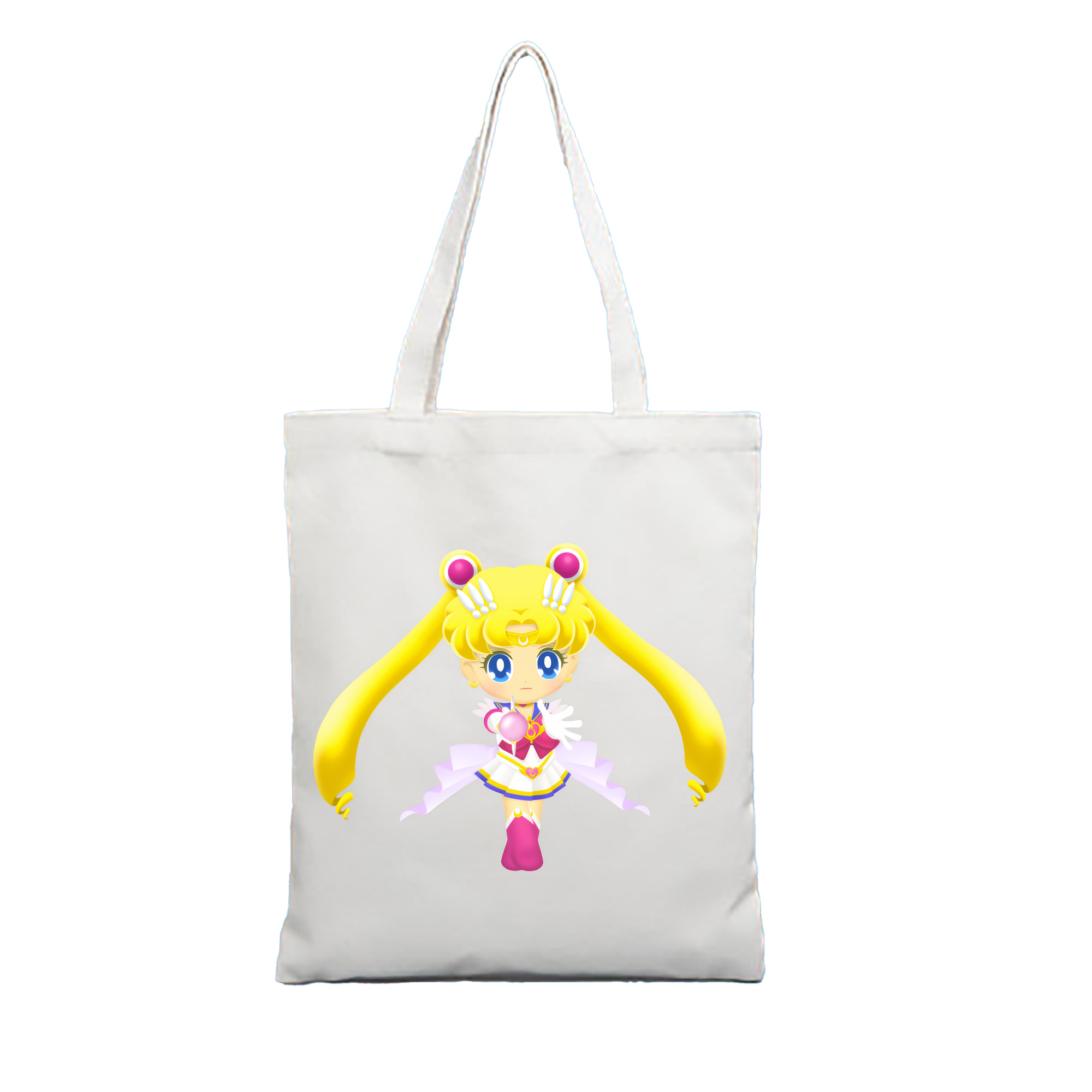 （画像用） 美少女戦士セーラームーン 月野 うさぎ つきの うさぎ Sailor Moon Tsukino Usagi 縦型キャンバス生地手提げバッグ　トートバッグ