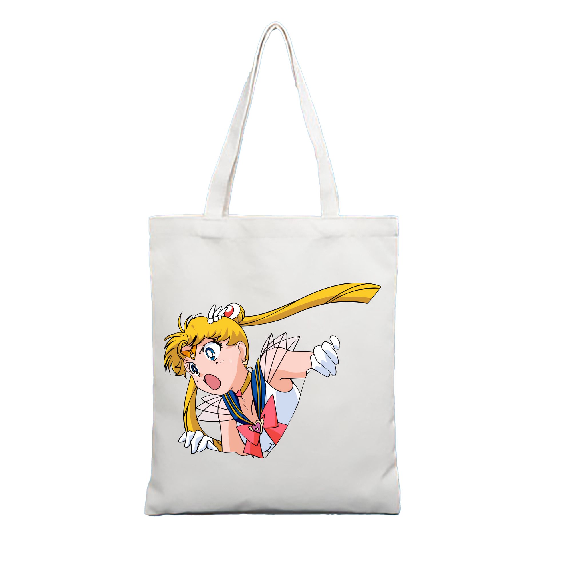 （画像用） 美少女戦士セーラームーン 月野 うさぎ つきの うさぎ Sailor Moon Tsukino Usagi 縦型キャンバス生地手提げバッグ　トートバッグ