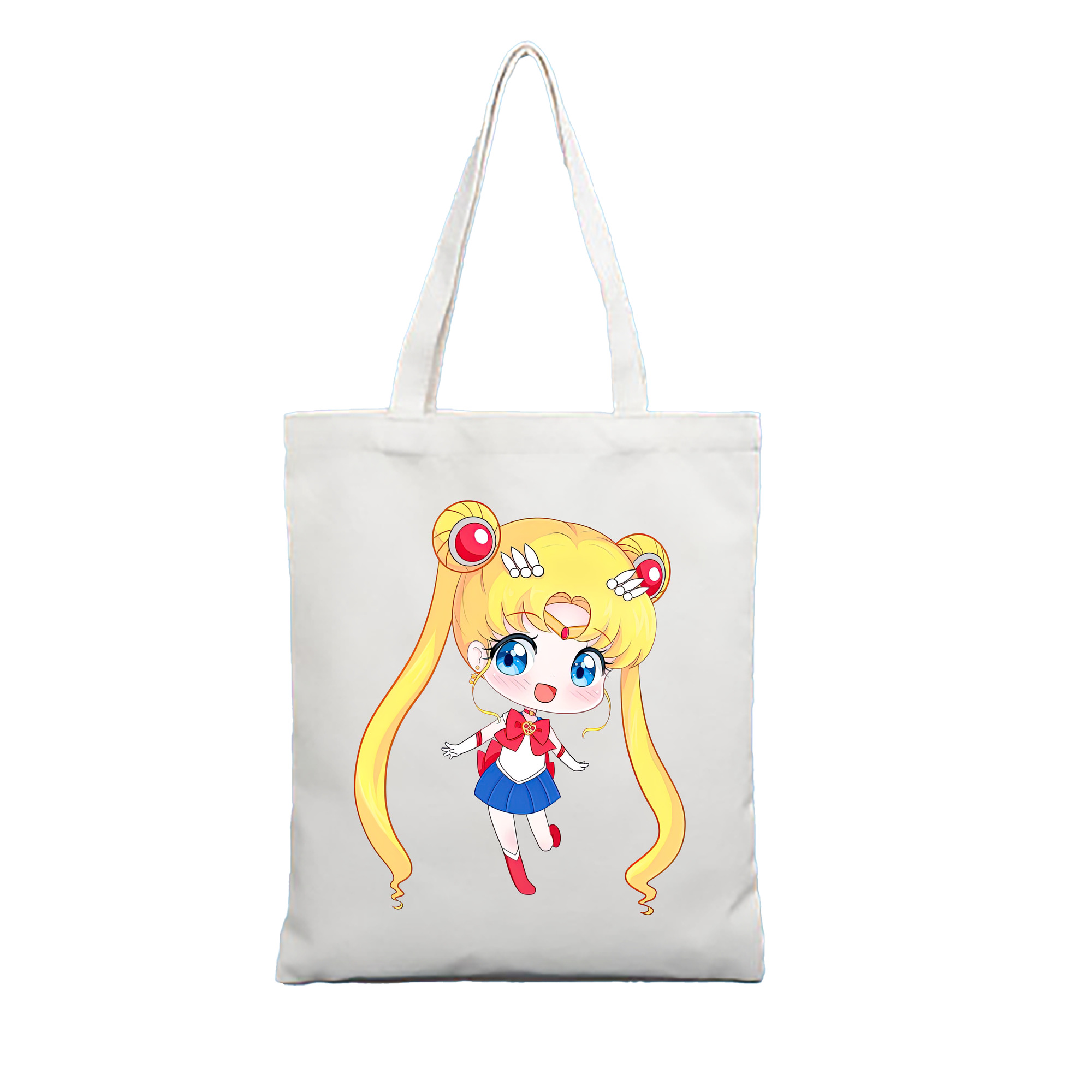 （画像用） 美少女戦士セーラームーン 月野 うさぎ つきの うさぎ Sailor Moon Tsukino Usagi 縦型キャンバス生地手提げバッグ　トートバッグ