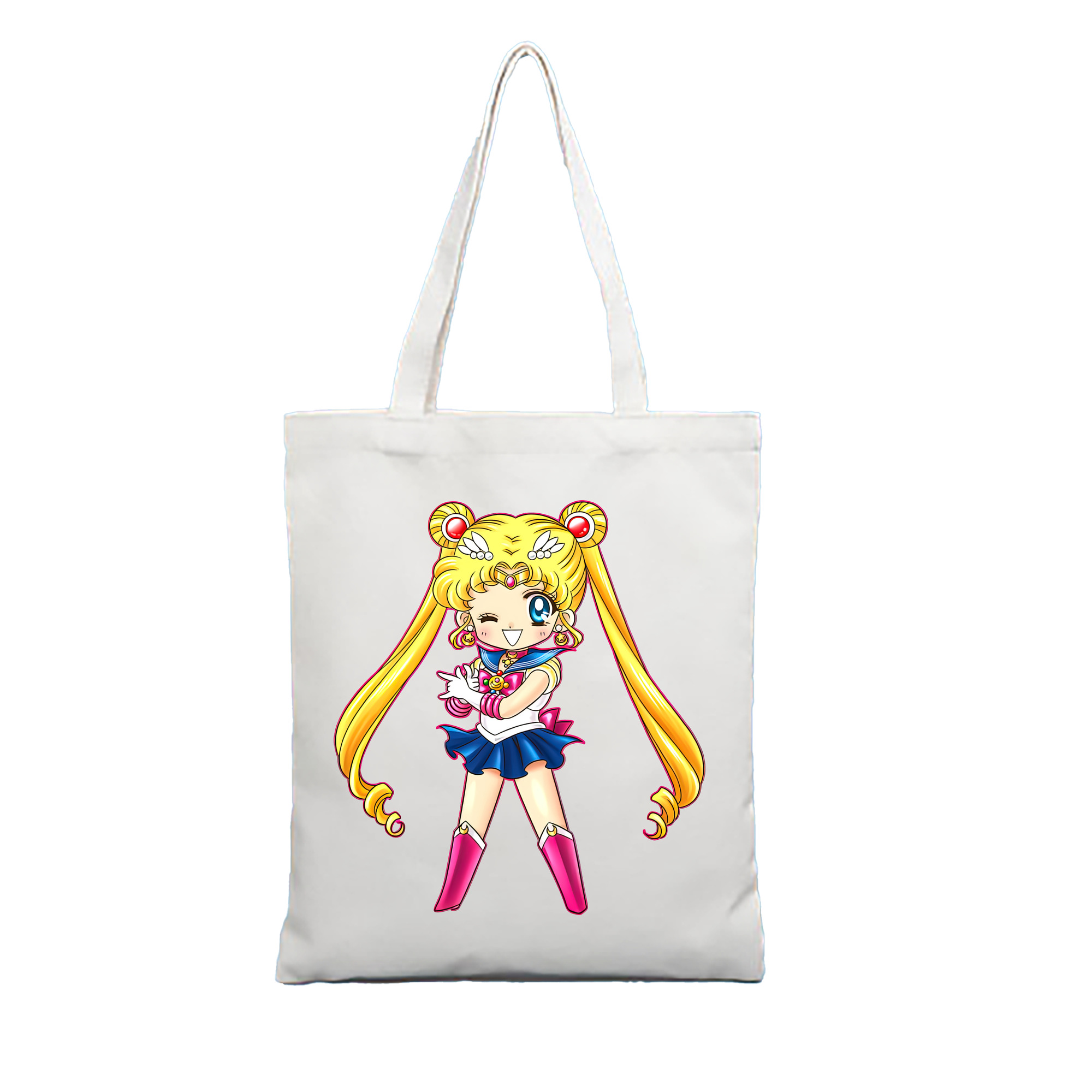 （画像用） 美少女戦士セーラームーン 月野 うさぎ つきの うさぎ Sailor Moon Tsukino Usagi 縦型キャンバス生地手提げバッグ　トートバッグ