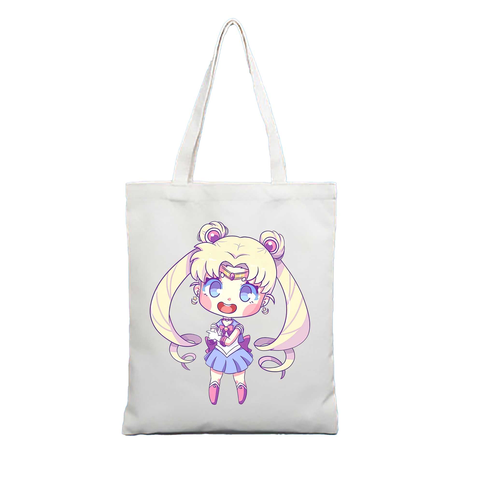 （画像用） 美少女戦士セーラームーン 月野 うさぎ つきの うさぎ Sailor Moon Tsukino Usagi 縦型キャンバス生地手提げバッグ　トートバッグ