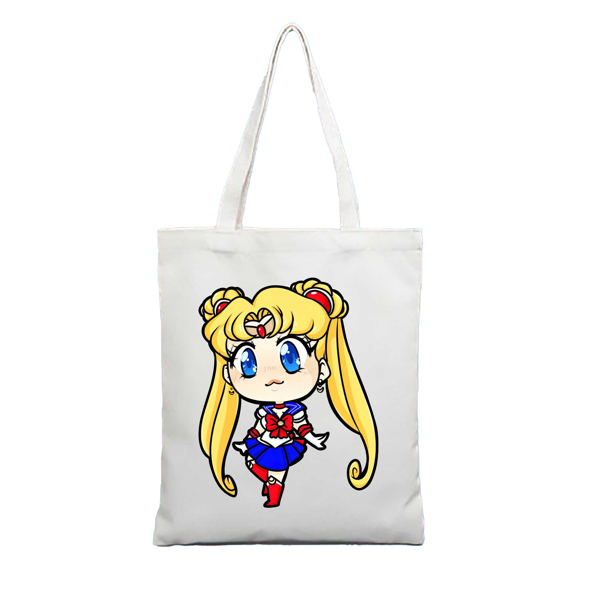 （画像用） 美少女戦士セーラームーン 月野 うさぎ つきの うさぎ Sailor Moon Tsukino Usagi 縦型キャンバス生地手提げバッグ　トートバッグ