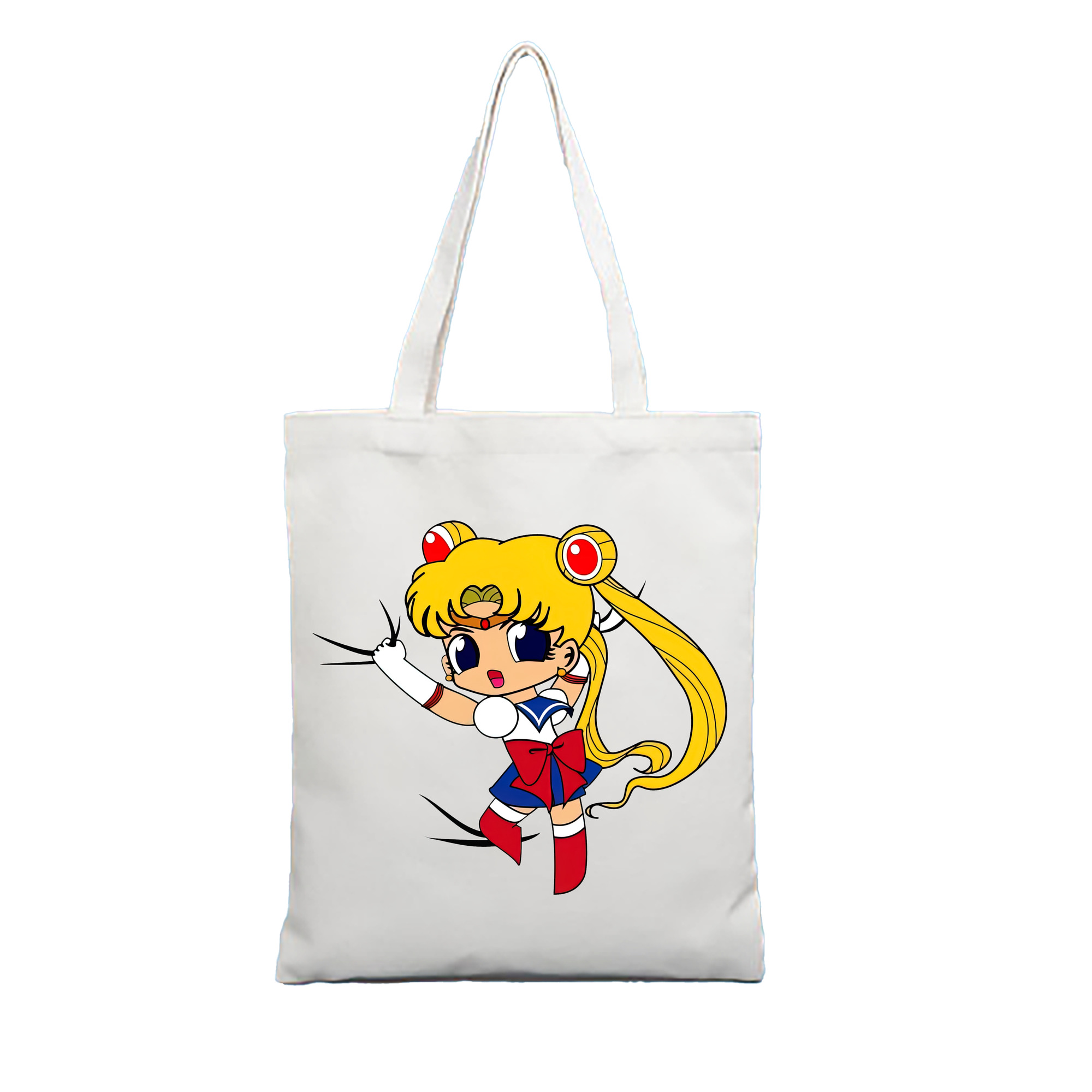 （画像用） 美少女戦士セーラームーン 月野 うさぎ つきの うさぎ Sailor Moon Tsukino Usagi 縦型キャンバス生地手提げバッグ　トートバッグ