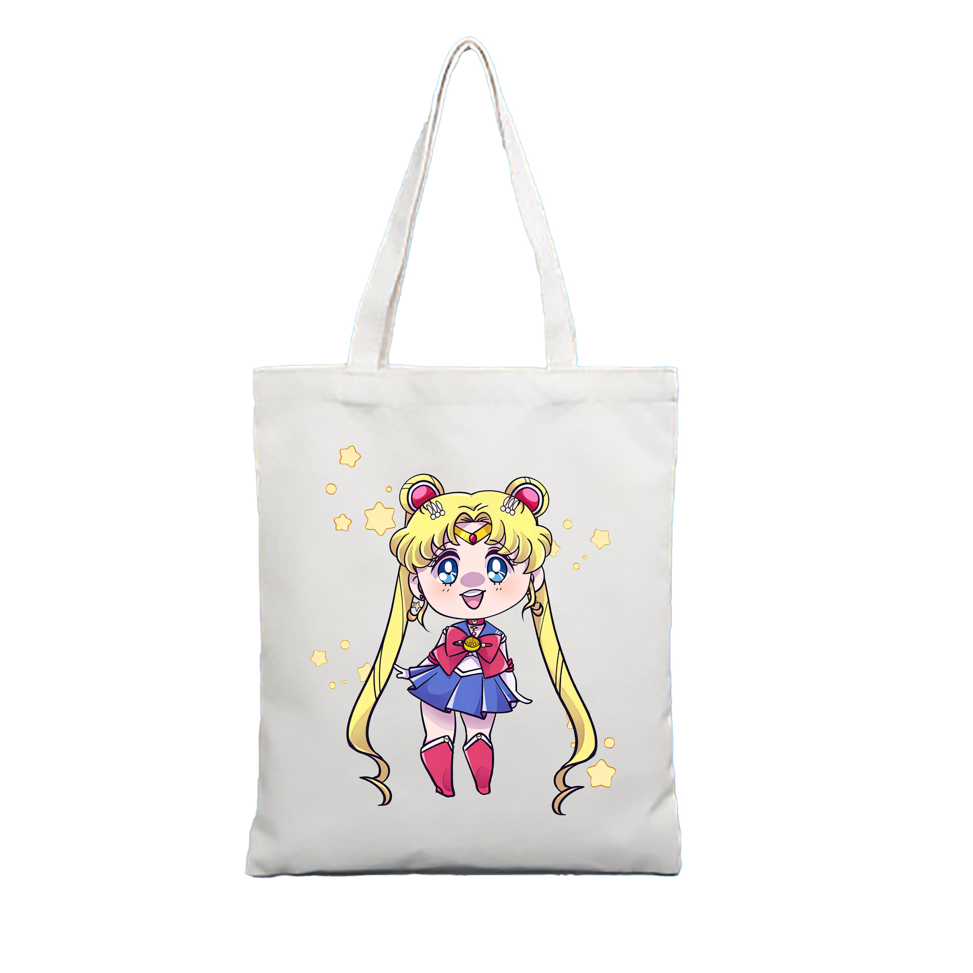 （画像用） 美少女戦士セーラームーン 月野 うさぎ つきの うさぎ Sailor Moon Tsukino Usagi 縦型キャンバス生地手提げバッグ　トートバッグ