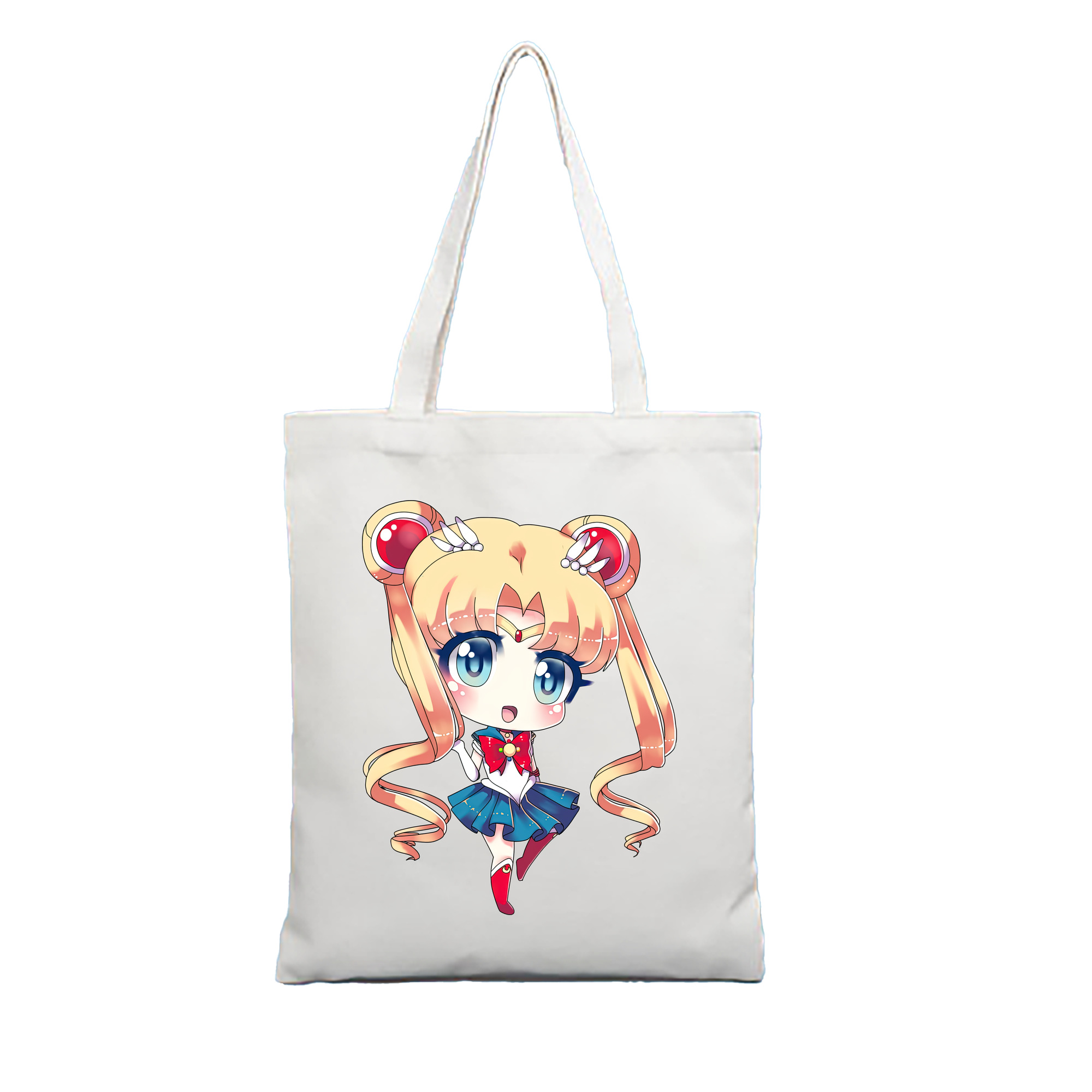 （画像用） 美少女戦士セーラームーン 月野 うさぎ つきの うさぎ Sailor Moon Tsukino Usagi 縦型キャンバス生地手提げバッグ　トートバッグ
