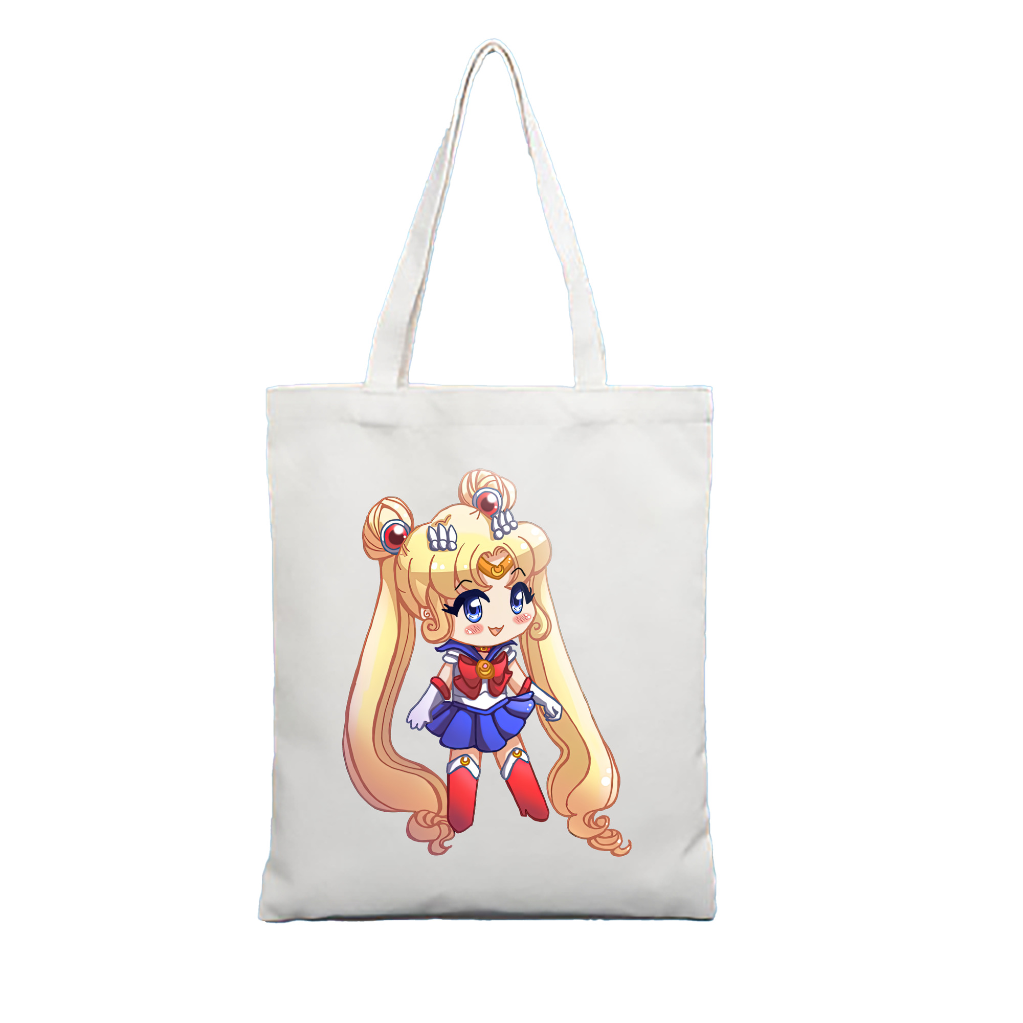 （画像用） 美少女戦士セーラームーン 月野 うさぎ つきの うさぎ Sailor Moon Tsukino Usagi 縦型キャンバス生地手提げバッグ　トートバッグ