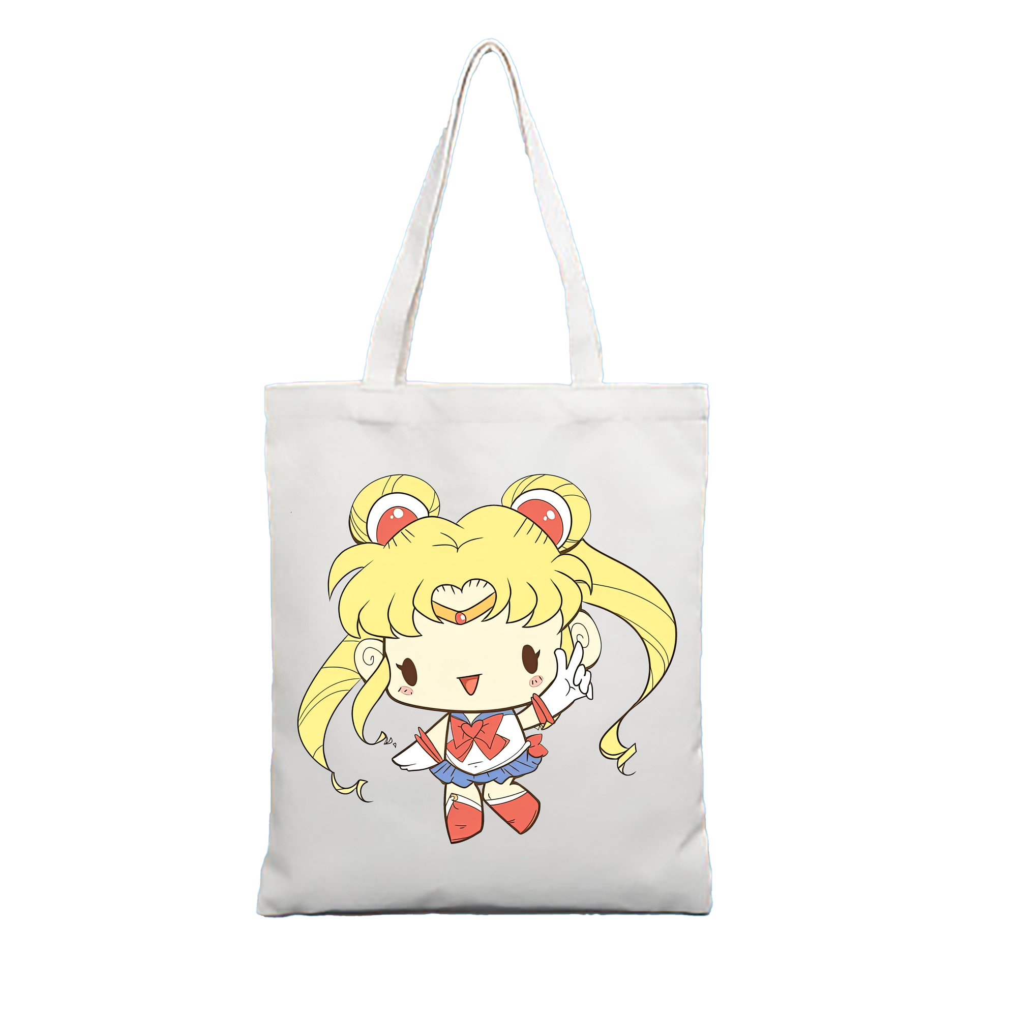 （画像用） 美少女戦士セーラームーン 月野 うさぎ つきの うさぎ Sailor Moon Tsukino Usagi 縦型キャンバス生地手提げバッグ　トートバッグ