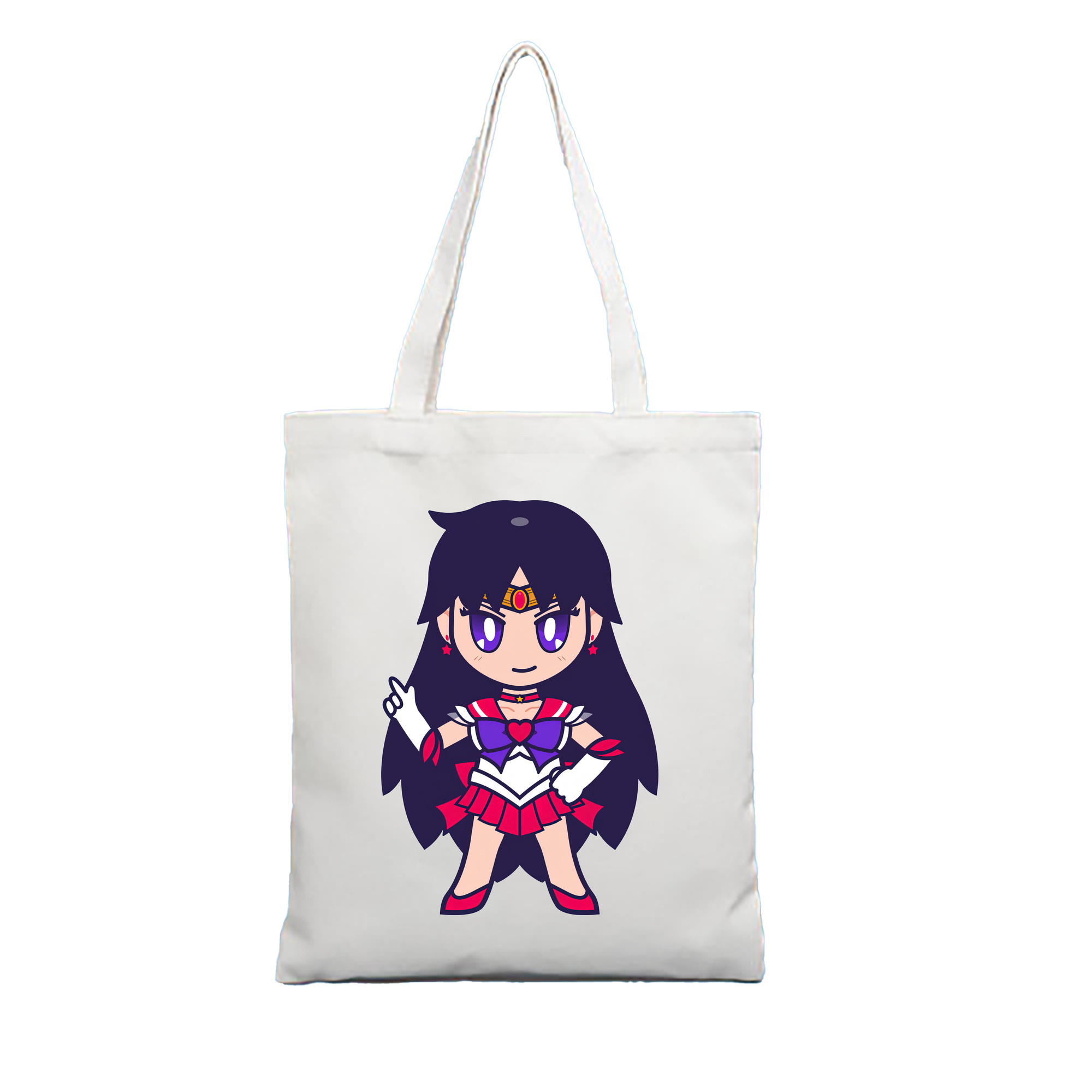 （画像用） 美少女戦士セーラームーン 火野レイ ひの レイ Sailor Moon Hino Rei （セーラーマーズ,Sailor Mars） 縦型キャンバス生地手提げバッグ　トートバッグ