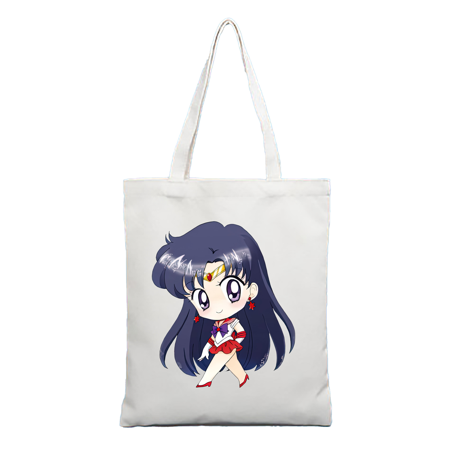 （画像用） 美少女戦士セーラームーン 火野レイ ひの レイ Sailor Moon Hino Rei （セーラーマーズ,Sailor Mars） 縦型キャンバス生地手提げバッグ　トートバッグ