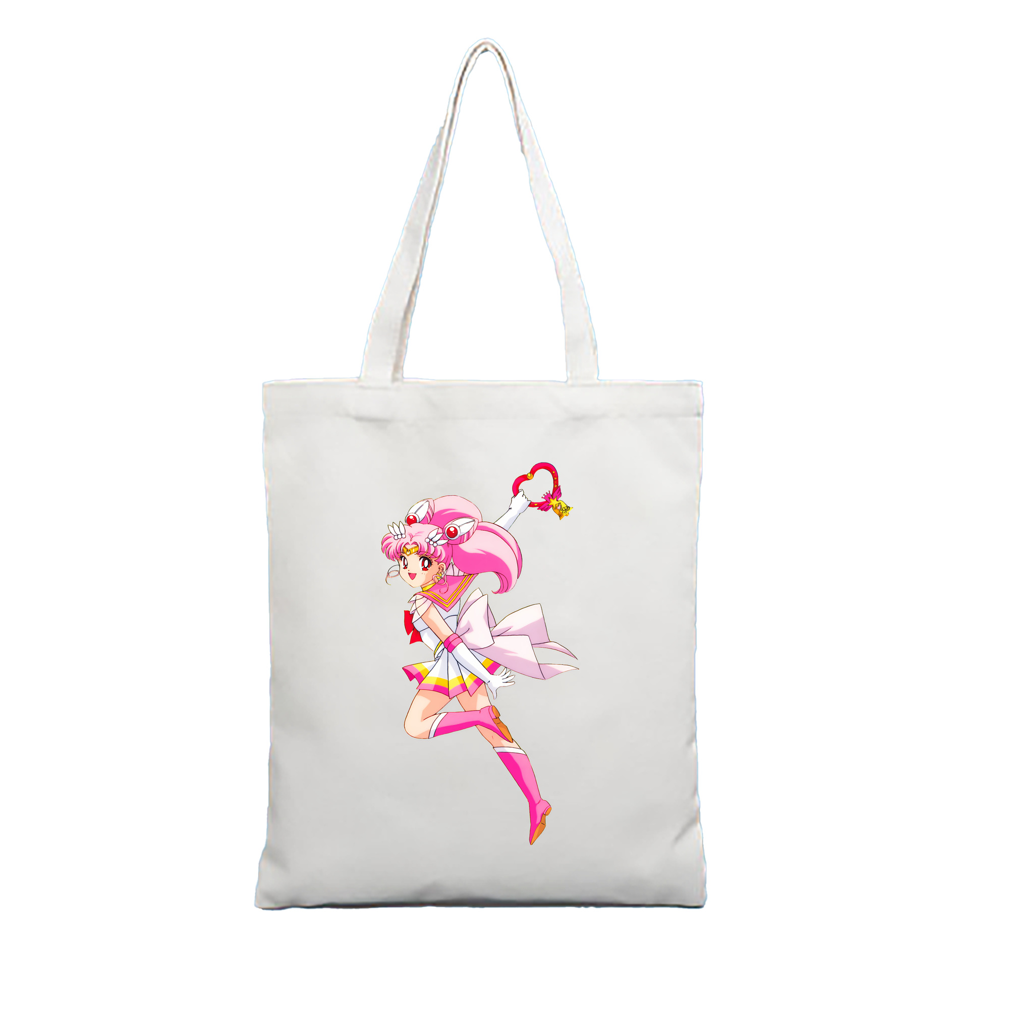 （画像用） 美少女戦士セーラームーン ちびうさ Sailor Moon Chibiusa Tsukino Usagi Small Lady Serenity 縦型キャンバス生地手提げバッグ　トートバッグ