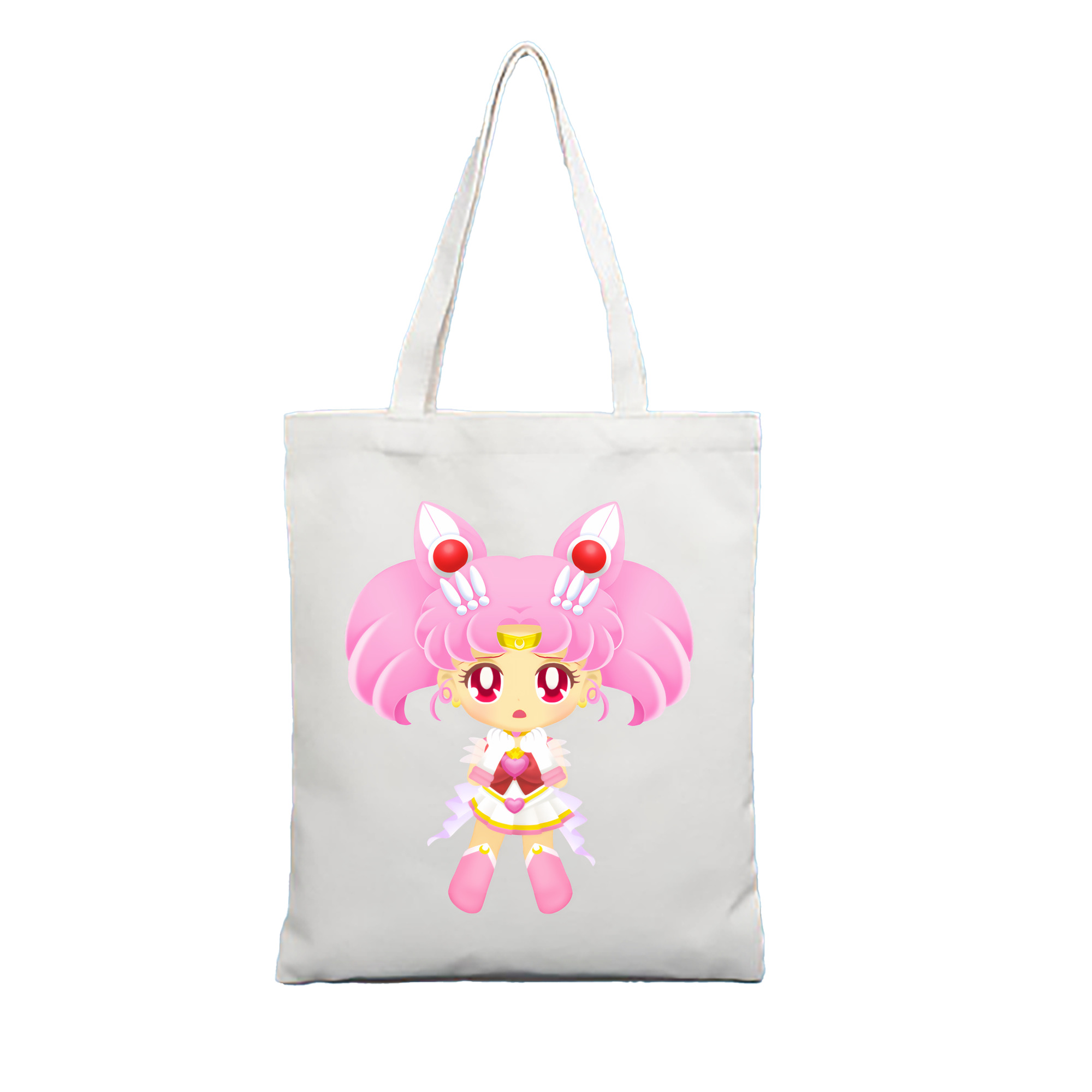 （画像用） 美少女戦士セーラームーン ちびうさ Sailor Moon Chibiusa Tsukino Usagi Small Lady Serenity 縦型キャンバス生地手提げバッグ　トートバッグ