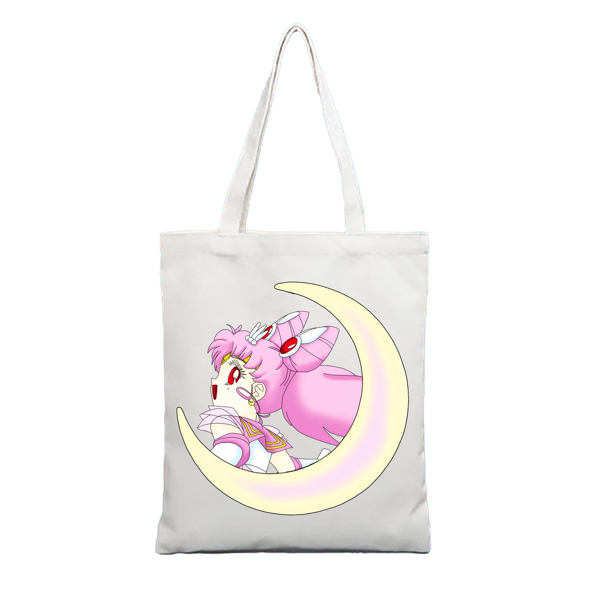 （画像用） 美少女戦士セーラームーン ちびうさ Sailor Moon Chibiusa Tsukino Usagi Small Lady Serenity 縦型キャンバス生地手提げバッグ　トートバッグ