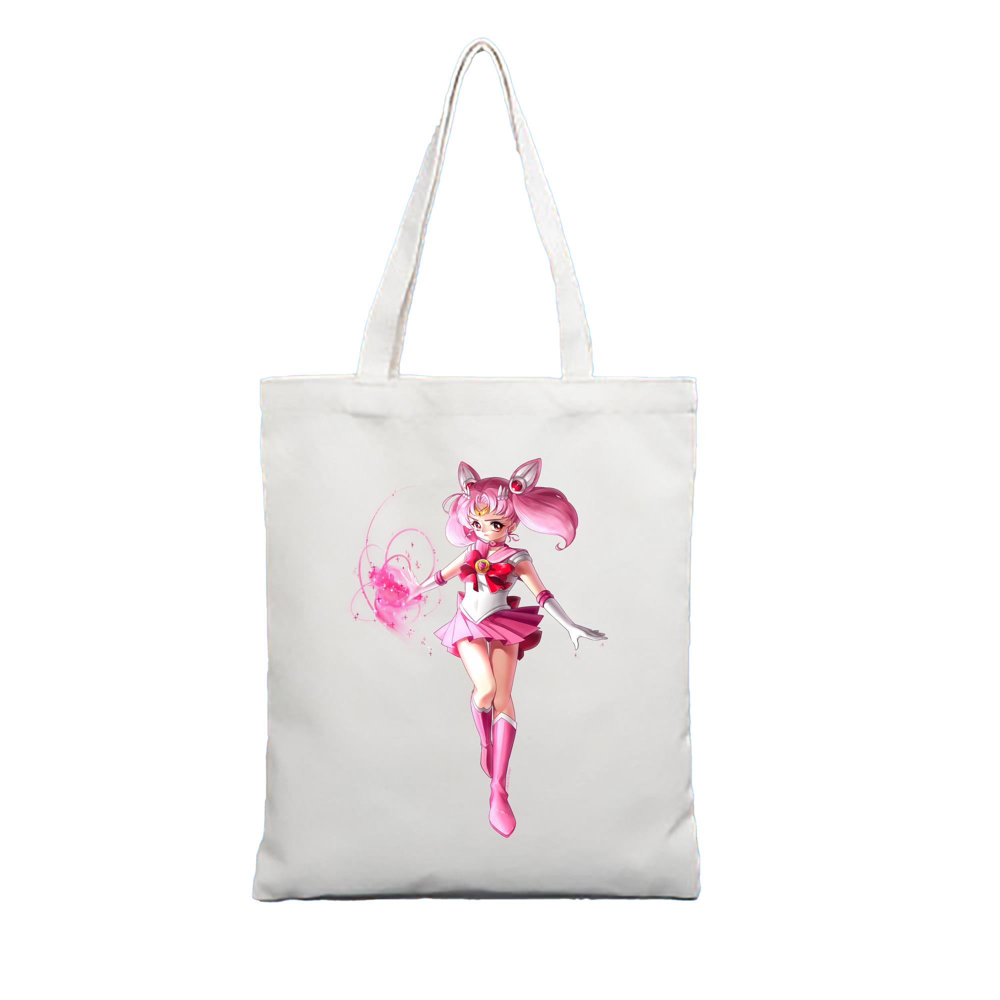 （画像用） 美少女戦士セーラームーン ちびうさ Sailor Moon Chibiusa Tsukino Usagi Small Lady Serenity 縦型キャンバス生地手提げバッグ　トートバッグ