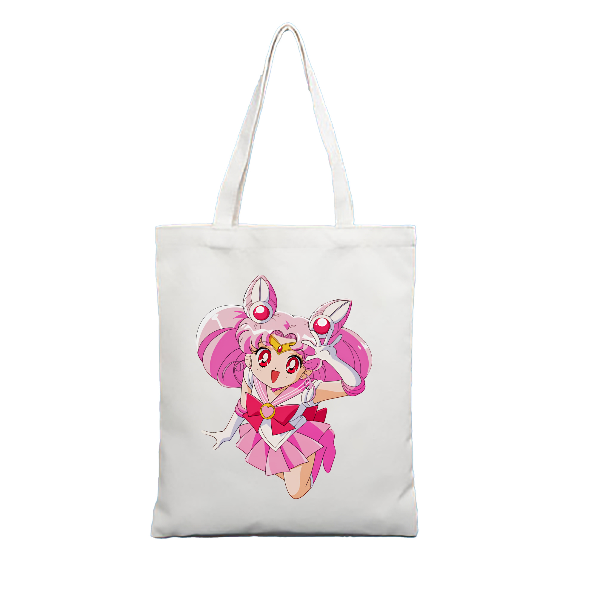 （画像用） 美少女戦士セーラームーン ちびうさ Sailor Moon Chibiusa Tsukino Usagi Small Lady Serenity 縦型キャンバス生地手提げバッグ　トートバッグ