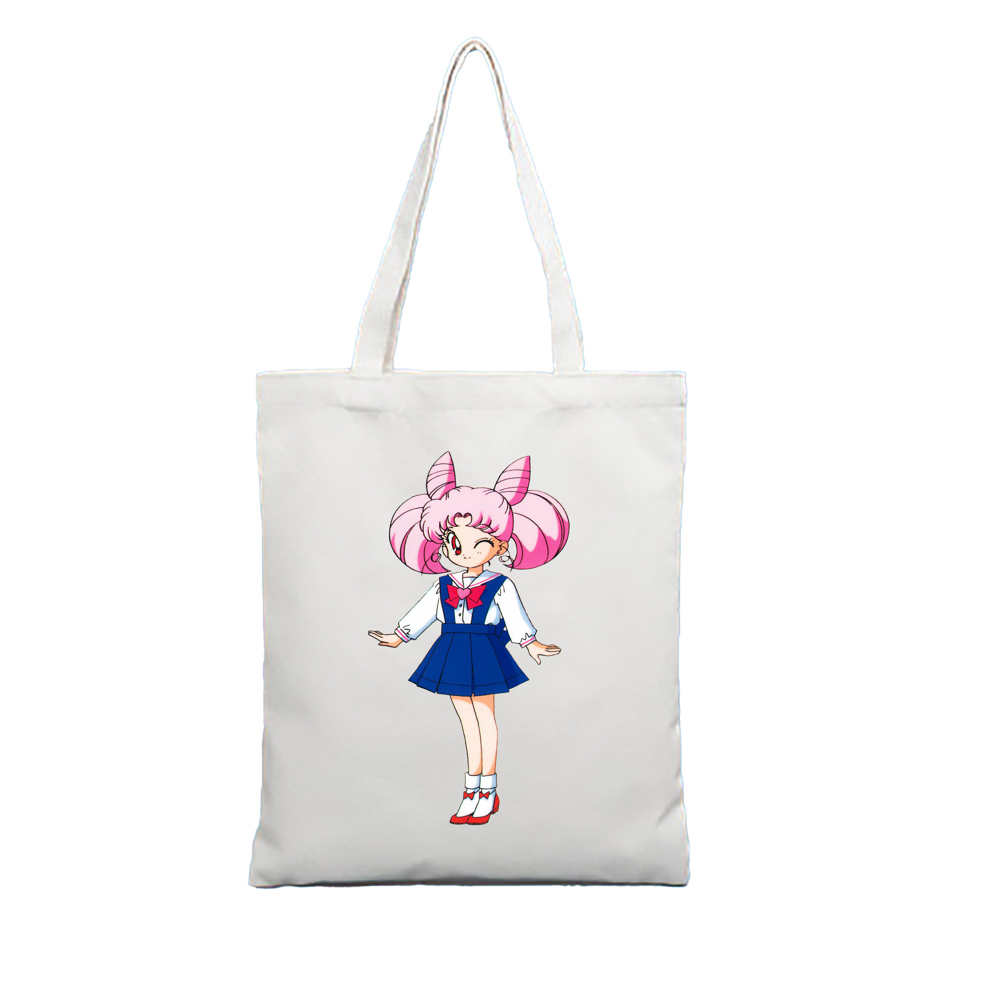 （画像用） 美少女戦士セーラームーン ちびうさ Sailor Moon Chibiusa Tsukino Usagi Small Lady Serenity 縦型キャンバス生地手提げバッグ　トートバッグ