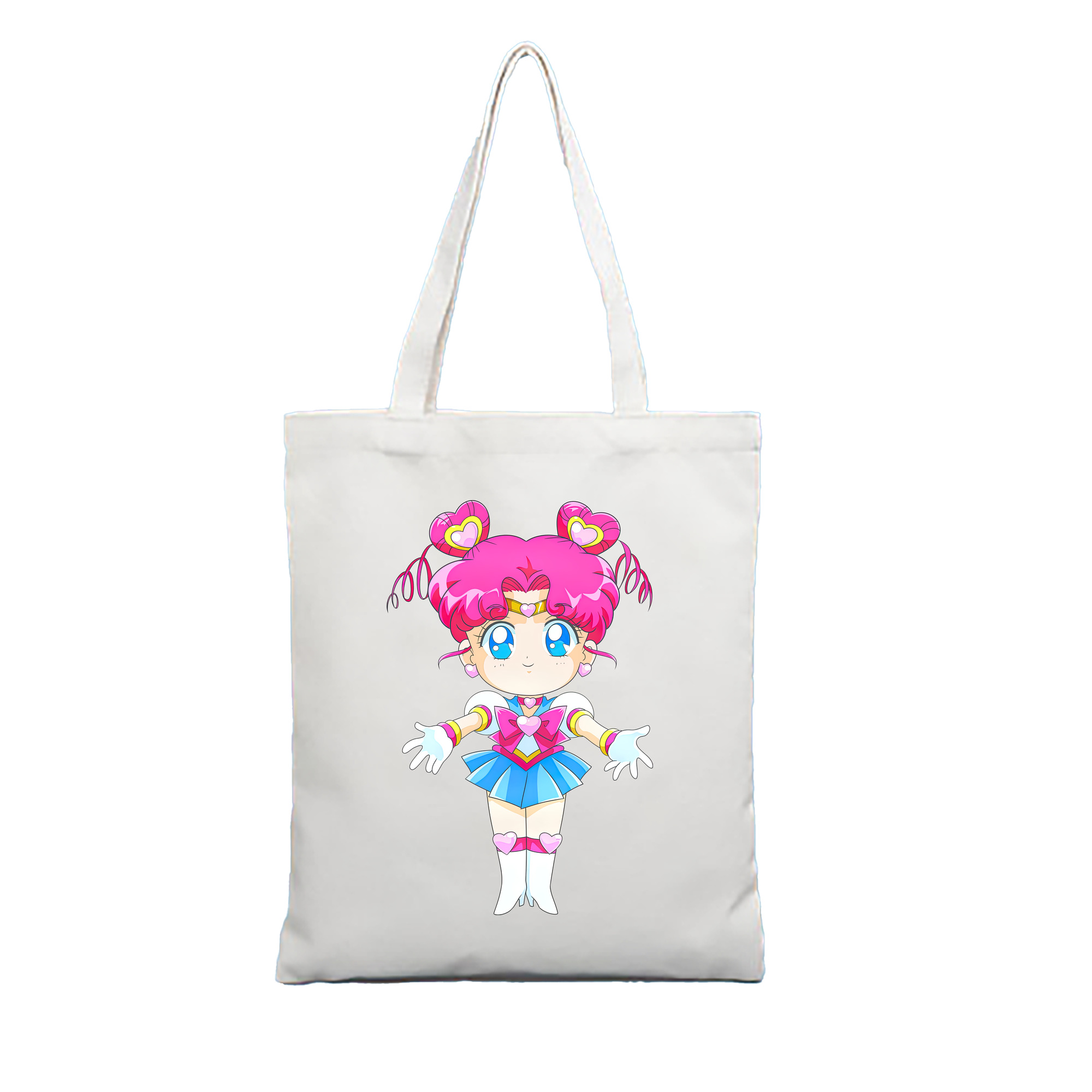 （画像用） 美少女戦士セーラームーン ちびうさ Sailor Moon Chibiusa Tsukino Usagi Small Lady Serenity 縦型キャンバス生地手提げバッグ　トートバッグ