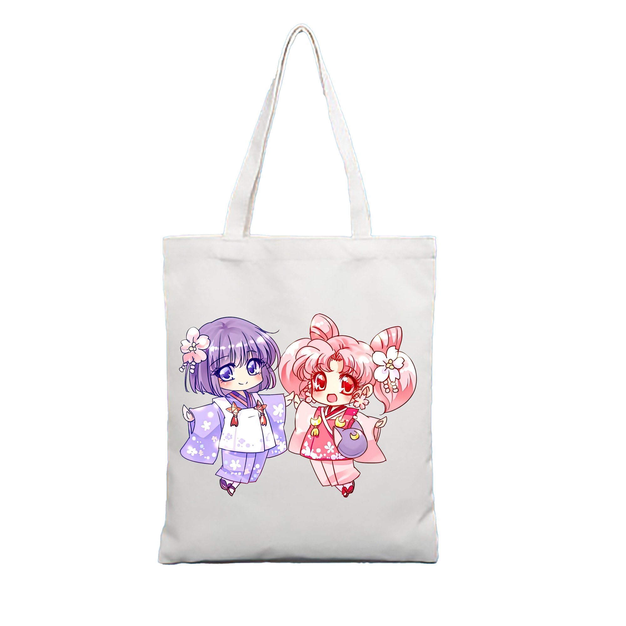 （画像用） 美少女戦士セーラームーン ちびうさ Sailor Moon Chibiusa Tsukino Usagi Small Lady Serenity 縦型キャンバス生地手提げバッグ　トートバッグ