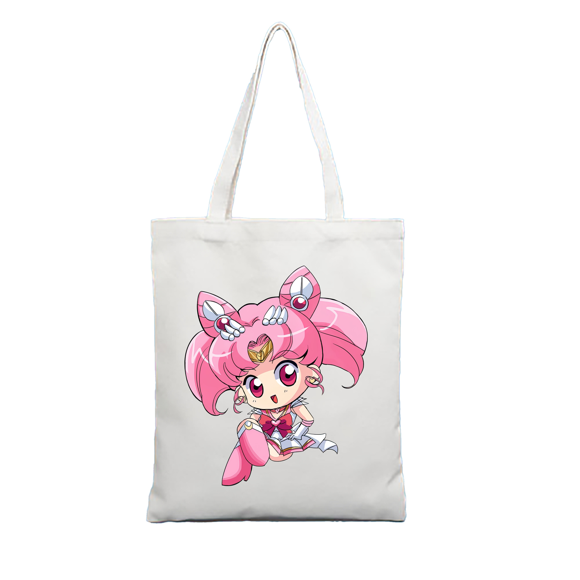 （画像用） 美少女戦士セーラームーン ちびうさ Sailor Moon Chibiusa Tsukino Usagi Small Lady Serenity 縦型キャンバス生地手提げバッグ　トートバッグ