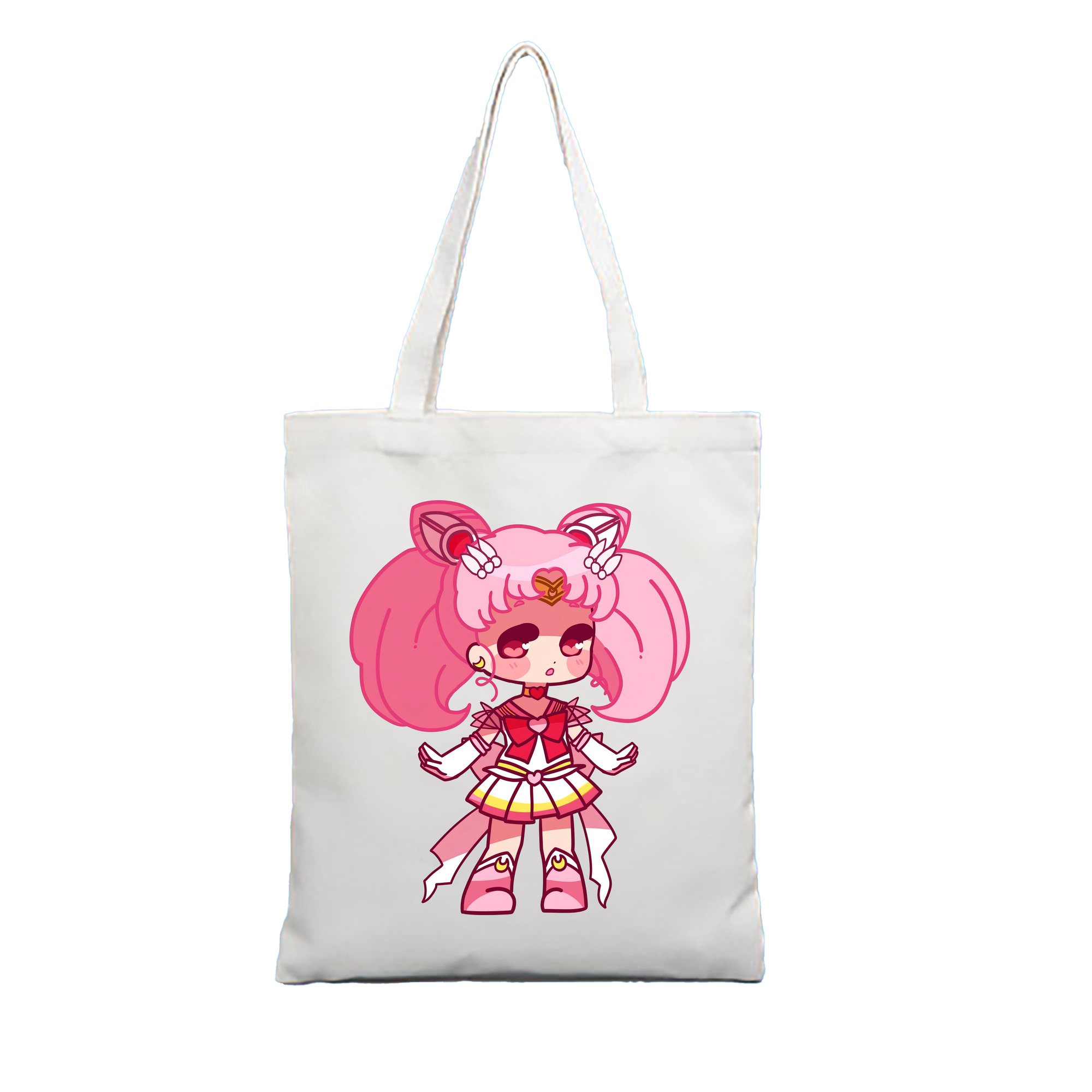 （画像用） 美少女戦士セーラームーン ちびうさ Sailor Moon Chibiusa Tsukino Usagi Small Lady Serenity 縦型キャンバス生地手提げバッグ　トートバッグ