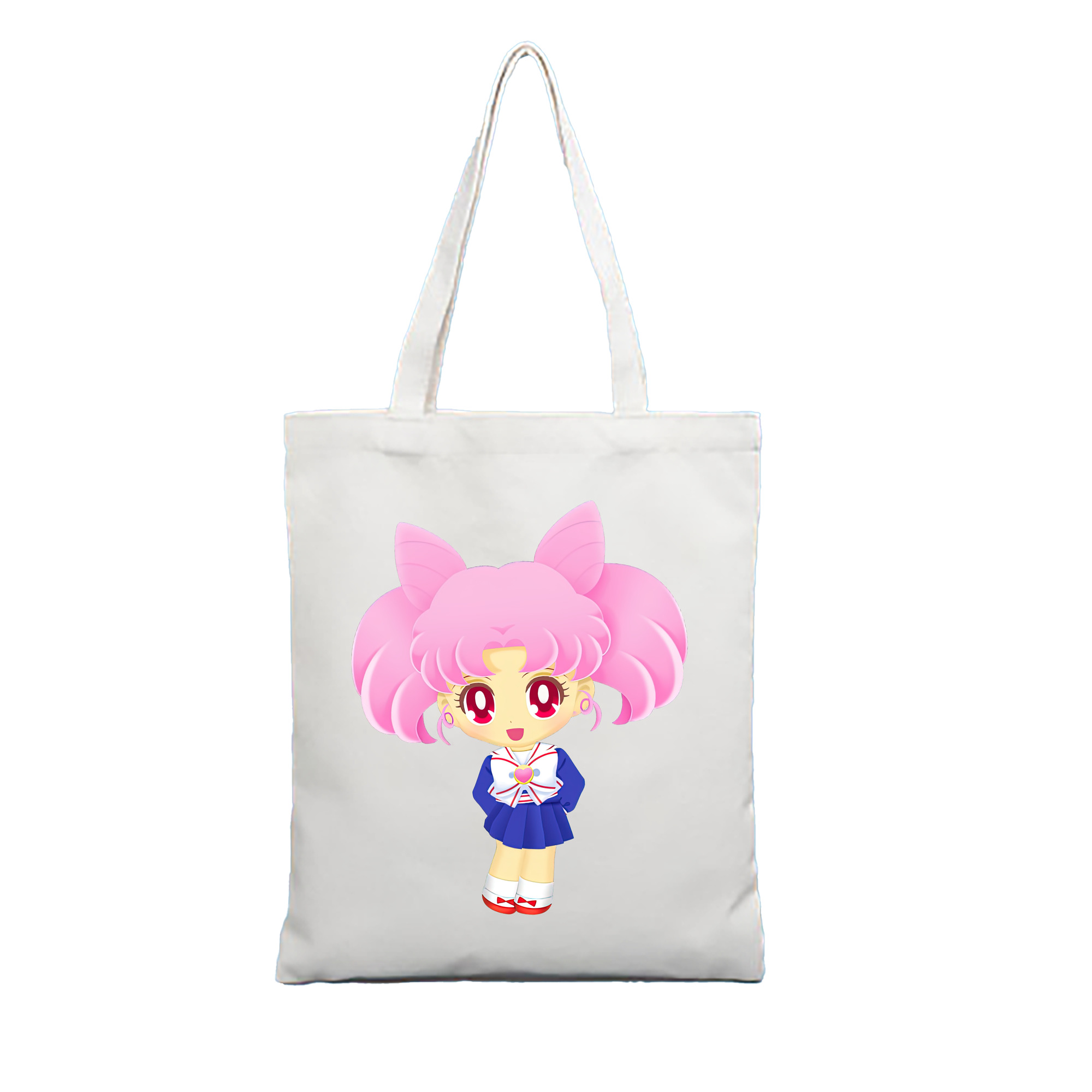 （画像用） 美少女戦士セーラームーン ちびうさ Sailor Moon Chibiusa Tsukino Usagi Small Lady Serenity 縦型キャンバス生地手提げバッグ　トートバッグ