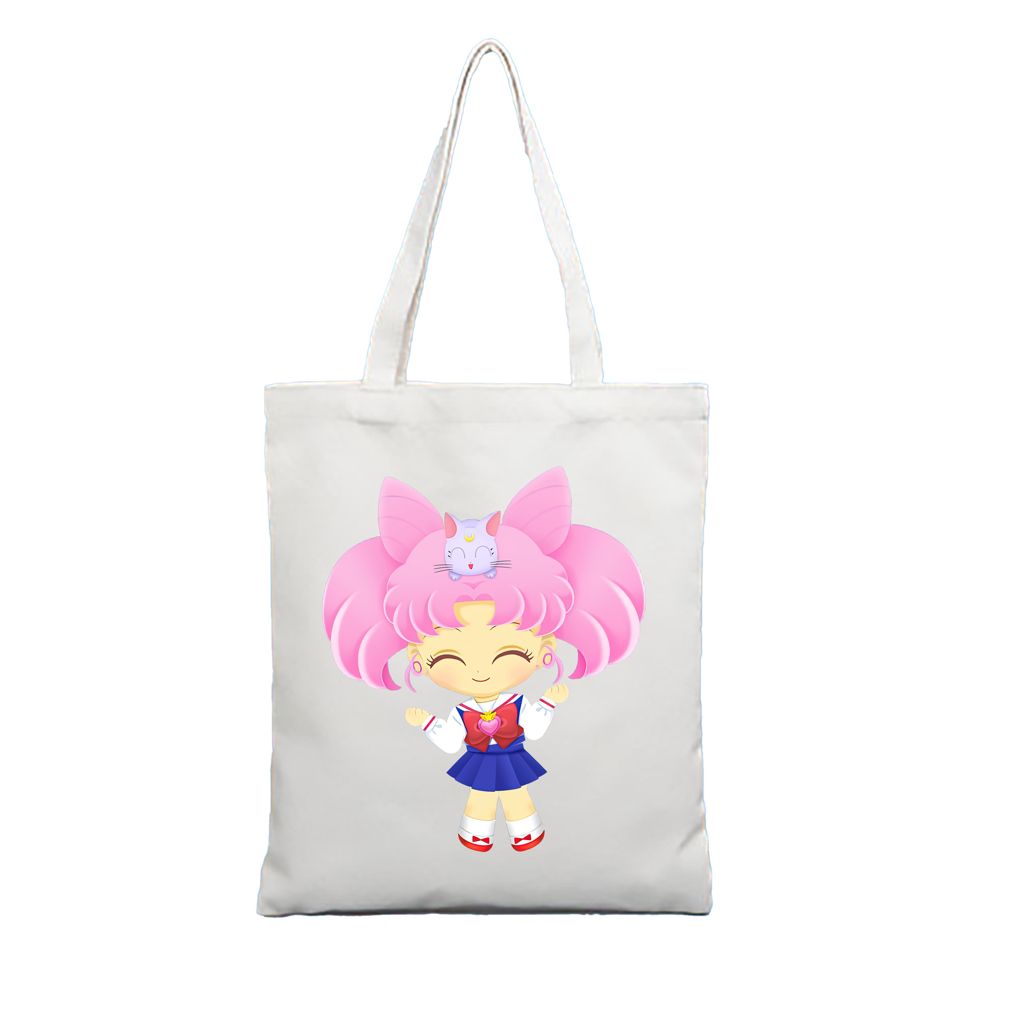 （画像用） 美少女戦士セーラームーン ちびうさ Sailor Moon Chibiusa Tsukino Usagi Small Lady Serenity 縦型キャンバス生地手提げバッグ　トートバッグ