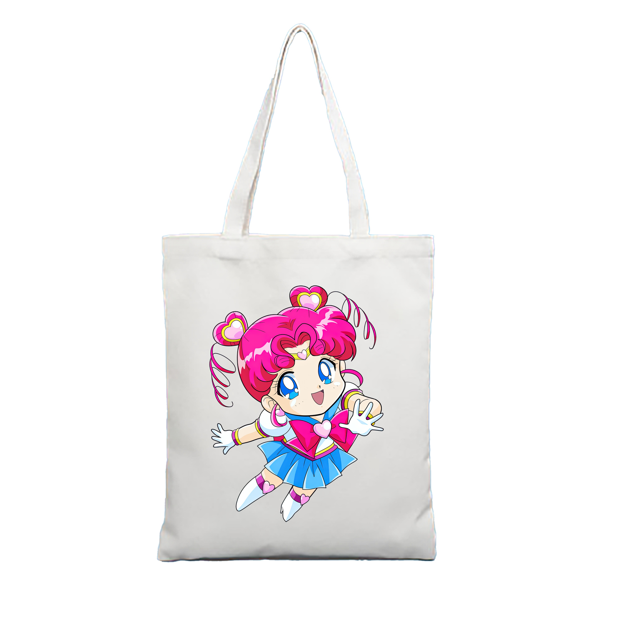 （画像用） 美少女戦士セーラームーン ちびうさ Sailor Moon Chibiusa Tsukino Usagi Small Lady Serenity 縦型キャンバス生地手提げバッグ　トートバッグ