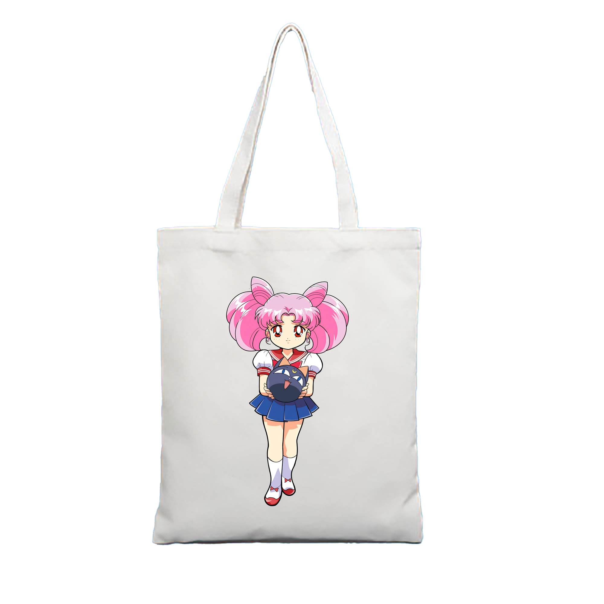 （画像用） 美少女戦士セーラームーン ちびうさ Sailor Moon Chibiusa Tsukino Usagi Small Lady Serenity 縦型キャンバス生地手提げバッグ　トートバッグ