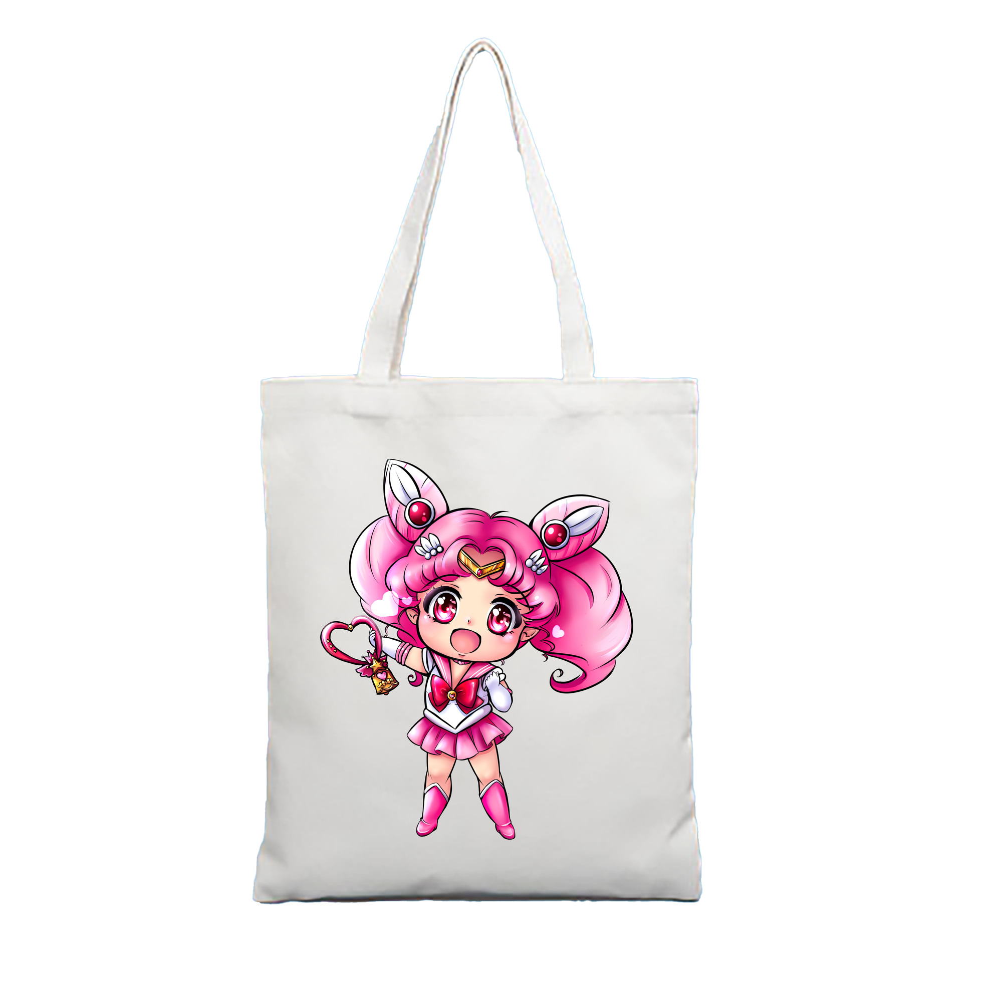 （画像用） 美少女戦士セーラームーン ちびうさ Sailor Moon Chibiusa Tsukino Usagi Small Lady Serenity 縦型キャンバス生地手提げバッグ　トートバッグ