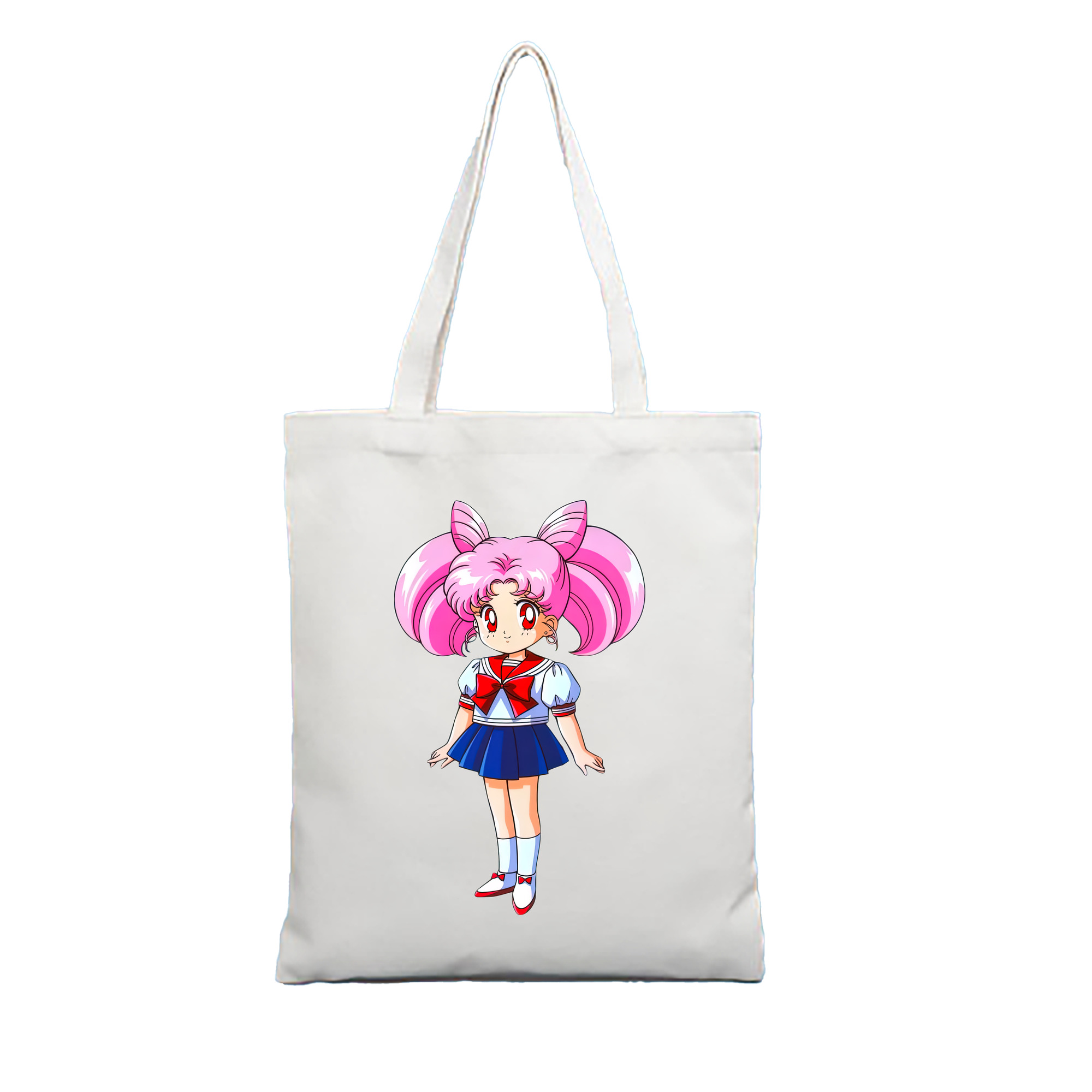 （画像用） 美少女戦士セーラームーン ちびうさ Sailor Moon Chibiusa Tsukino Usagi Small Lady Serenity 縦型キャンバス生地手提げバッグ　トートバッグ