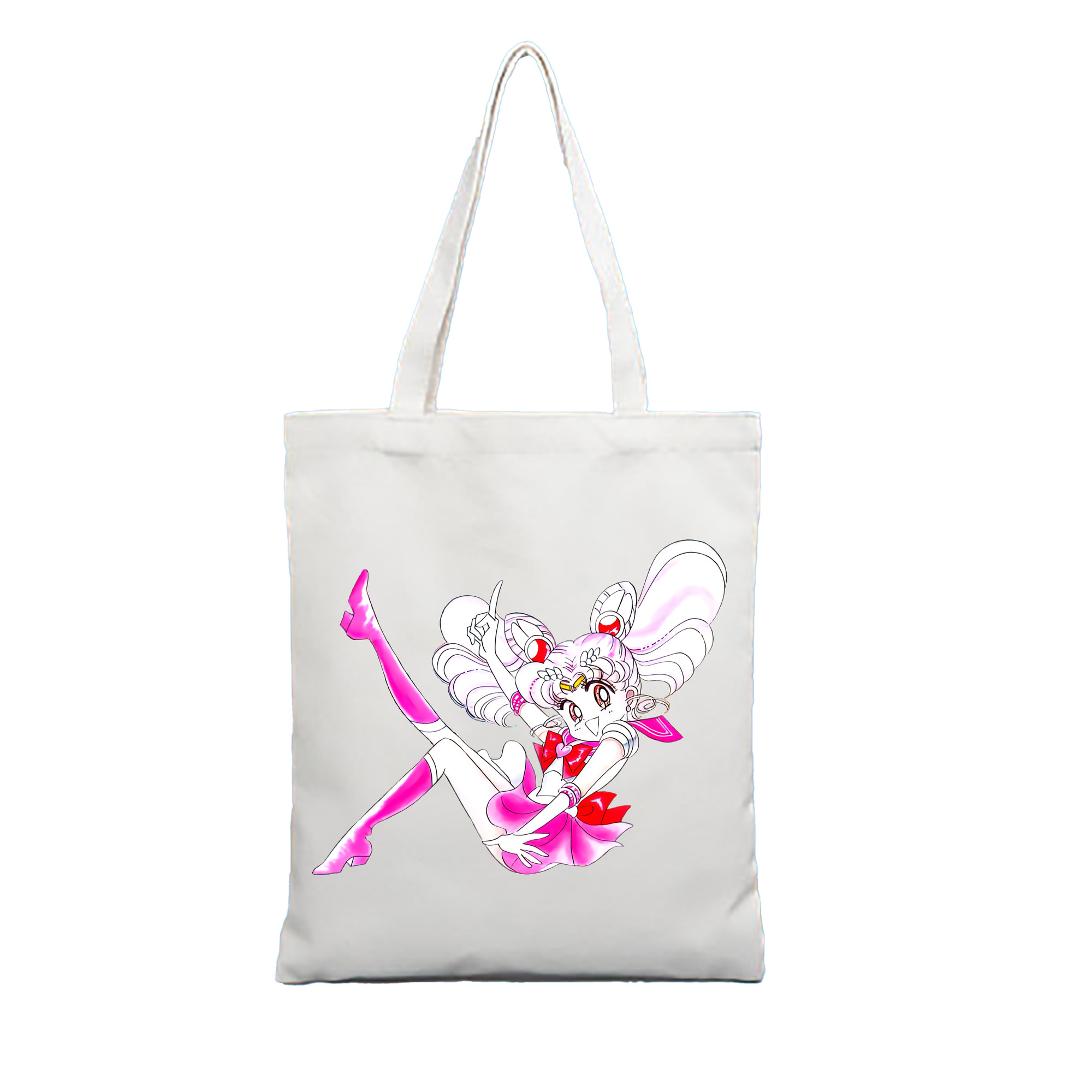 （画像用） 美少女戦士セーラームーン ちびうさ Sailor Moon Chibiusa Tsukino Usagi Small Lady Serenity 縦型キャンバス生地手提げバッグ　トートバッグ