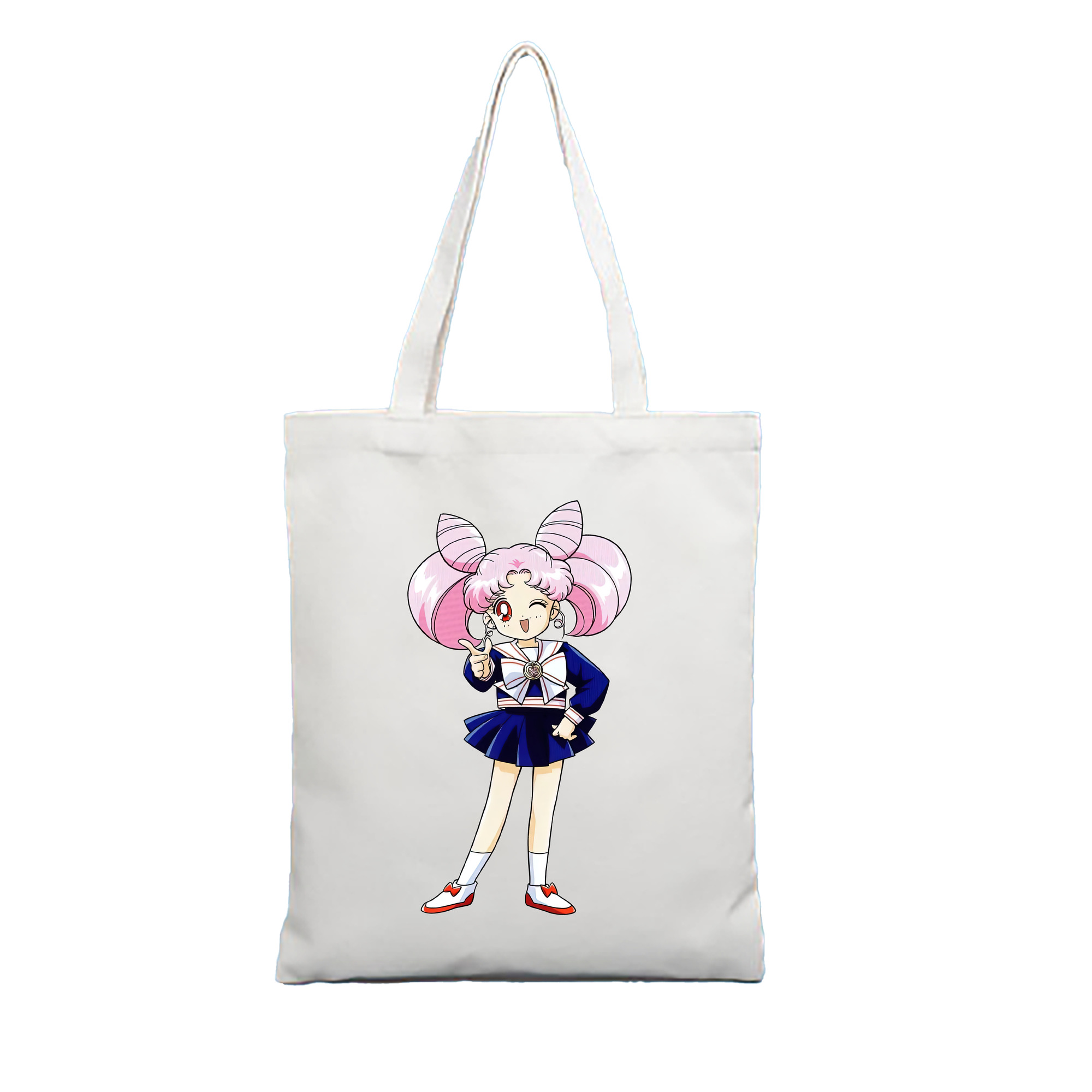（画像用） 美少女戦士セーラームーン ちびうさ Sailor Moon Chibiusa Tsukino Usagi Small Lady Serenity 縦型キャンバス生地手提げバッグ　トートバッグ